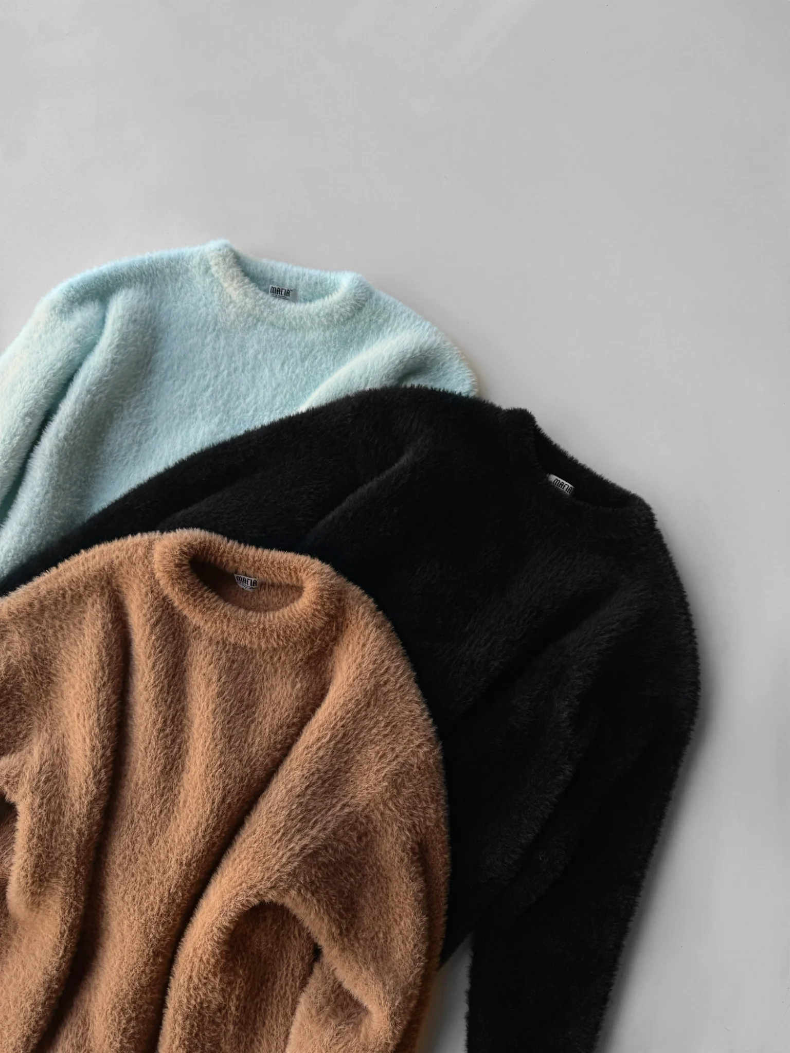 Oversize Hairy Rope Sweater - Wood Smoke - Image 3