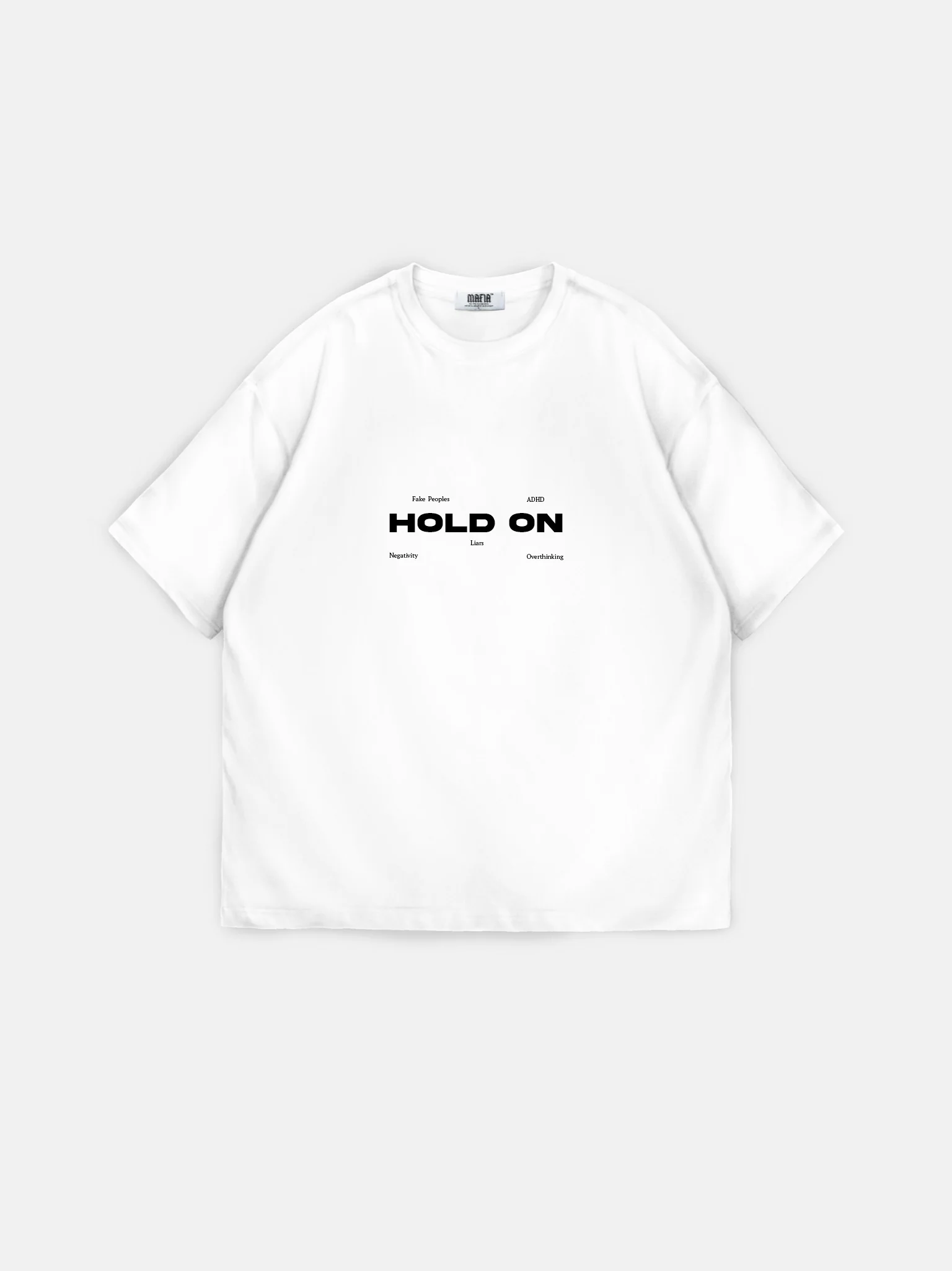 Oversize "Hold On" T-Shirt - Ecru - Image 6