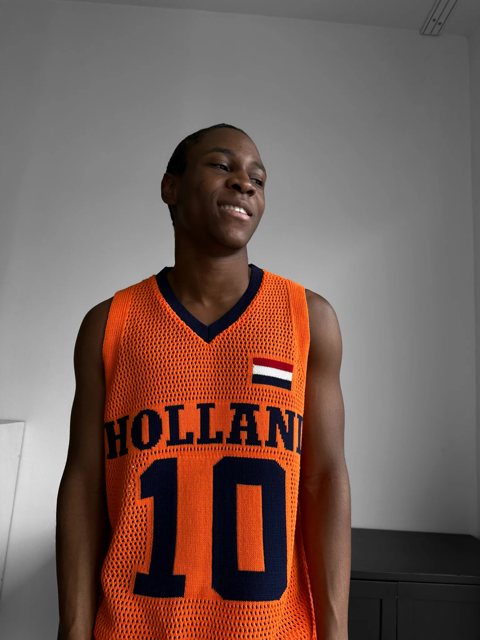 Oversize Holland Knit Tanktop - Orange - Image 2