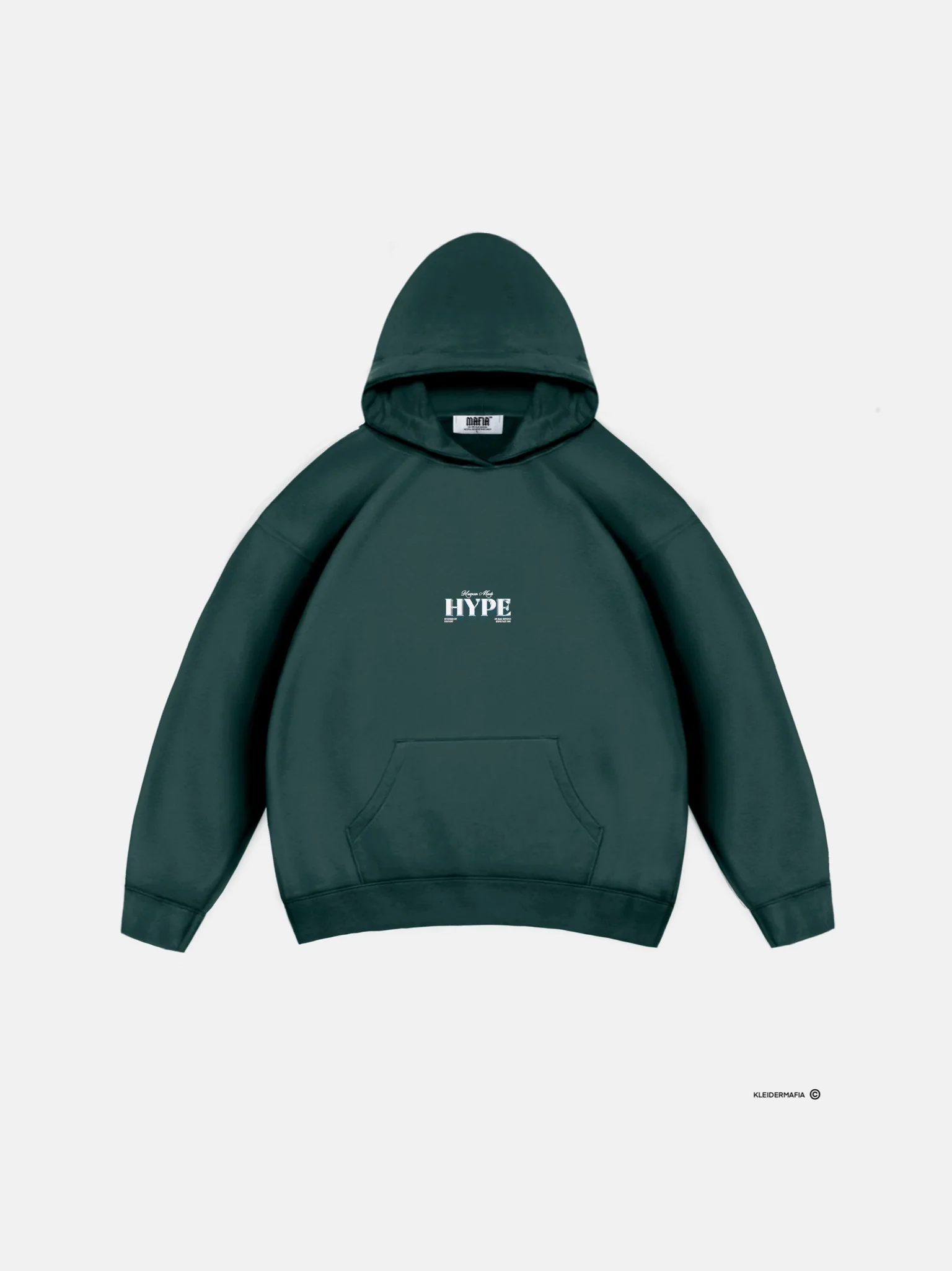 Oversize Hype Hoodie - Petrol - Image 3