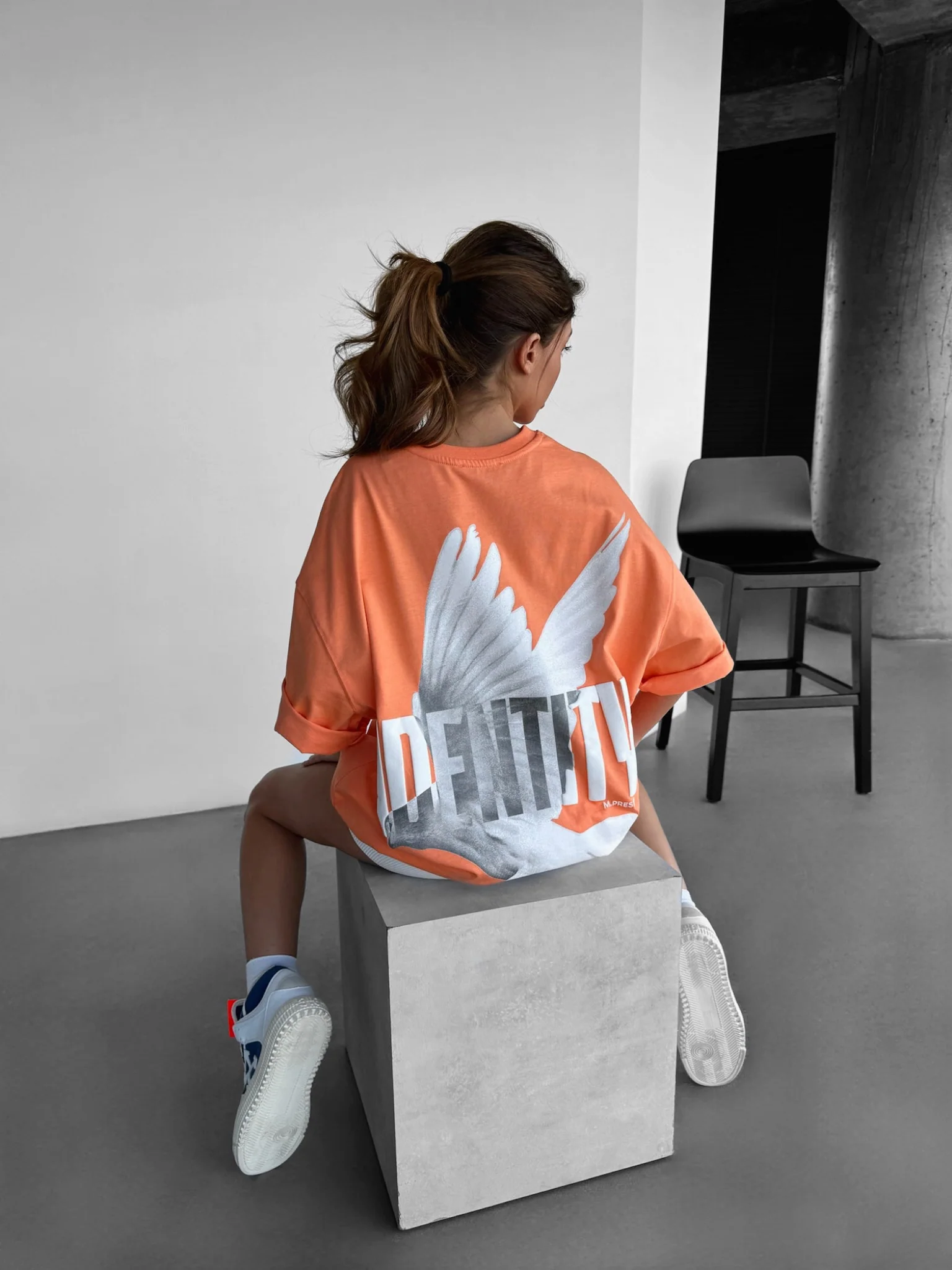 Oversize Identity T-shirt - Orange - Image 2