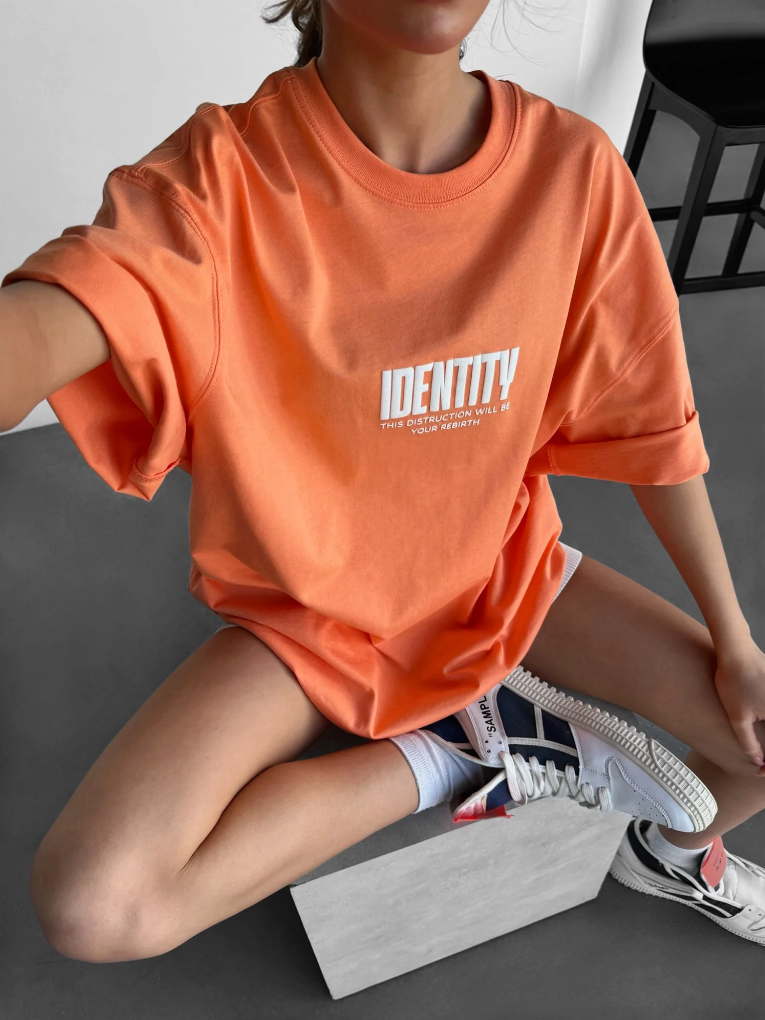 Oversize Identity T-shirt - Orange - Image 3