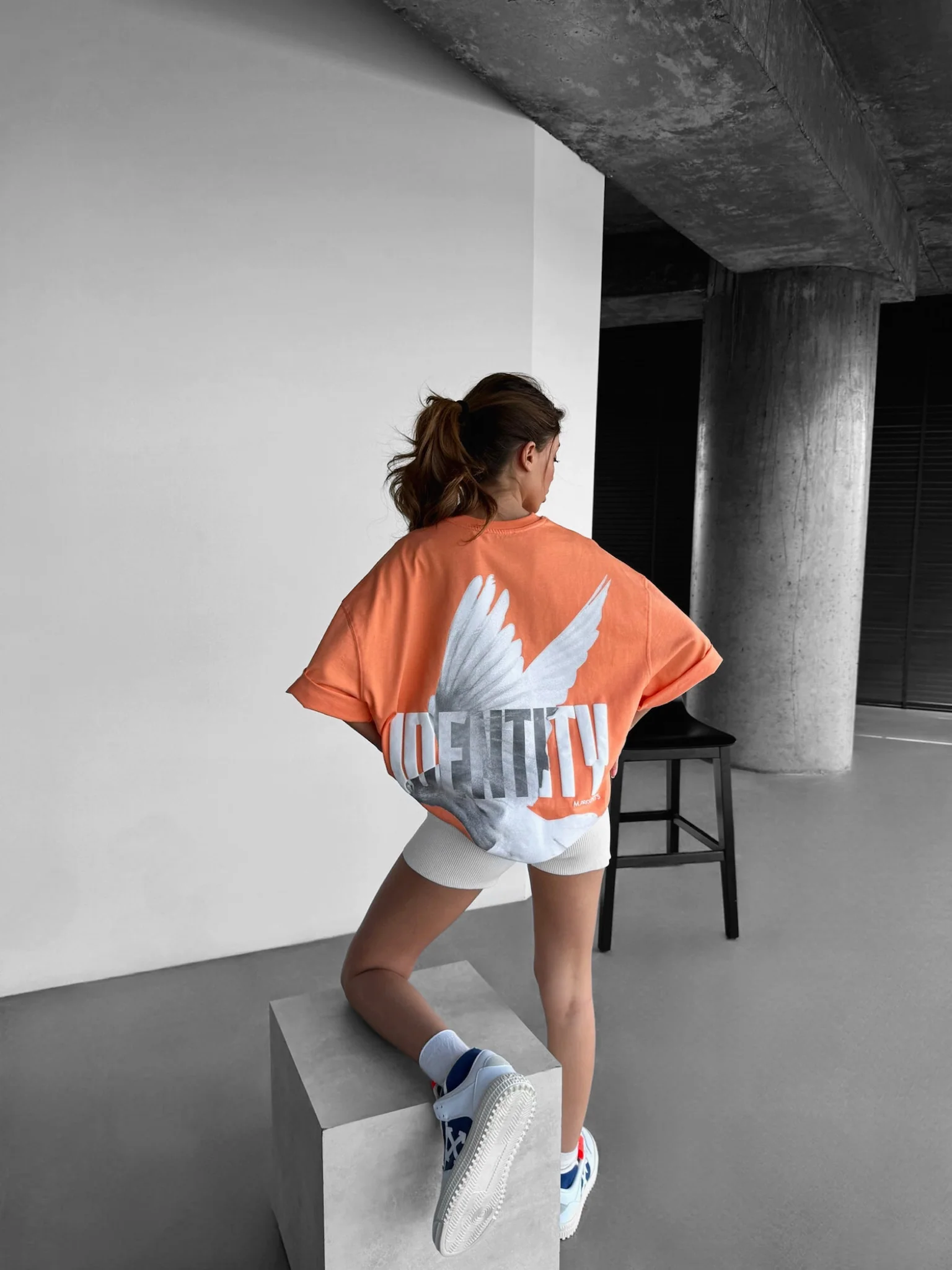 Oversize Identity T-shirt - Orange - Image 5