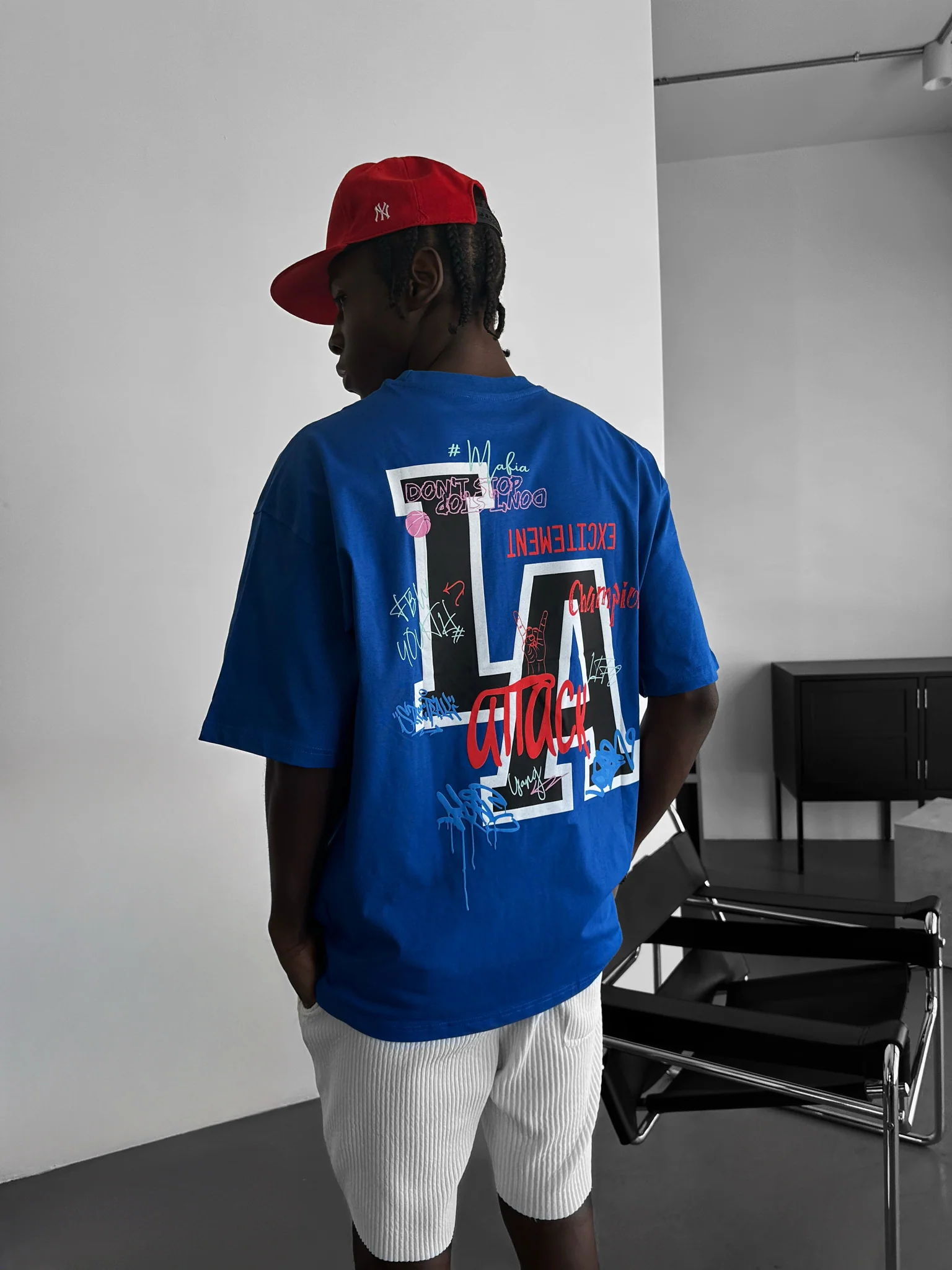 Oversize L.A T-shirt - Saks - Image 2