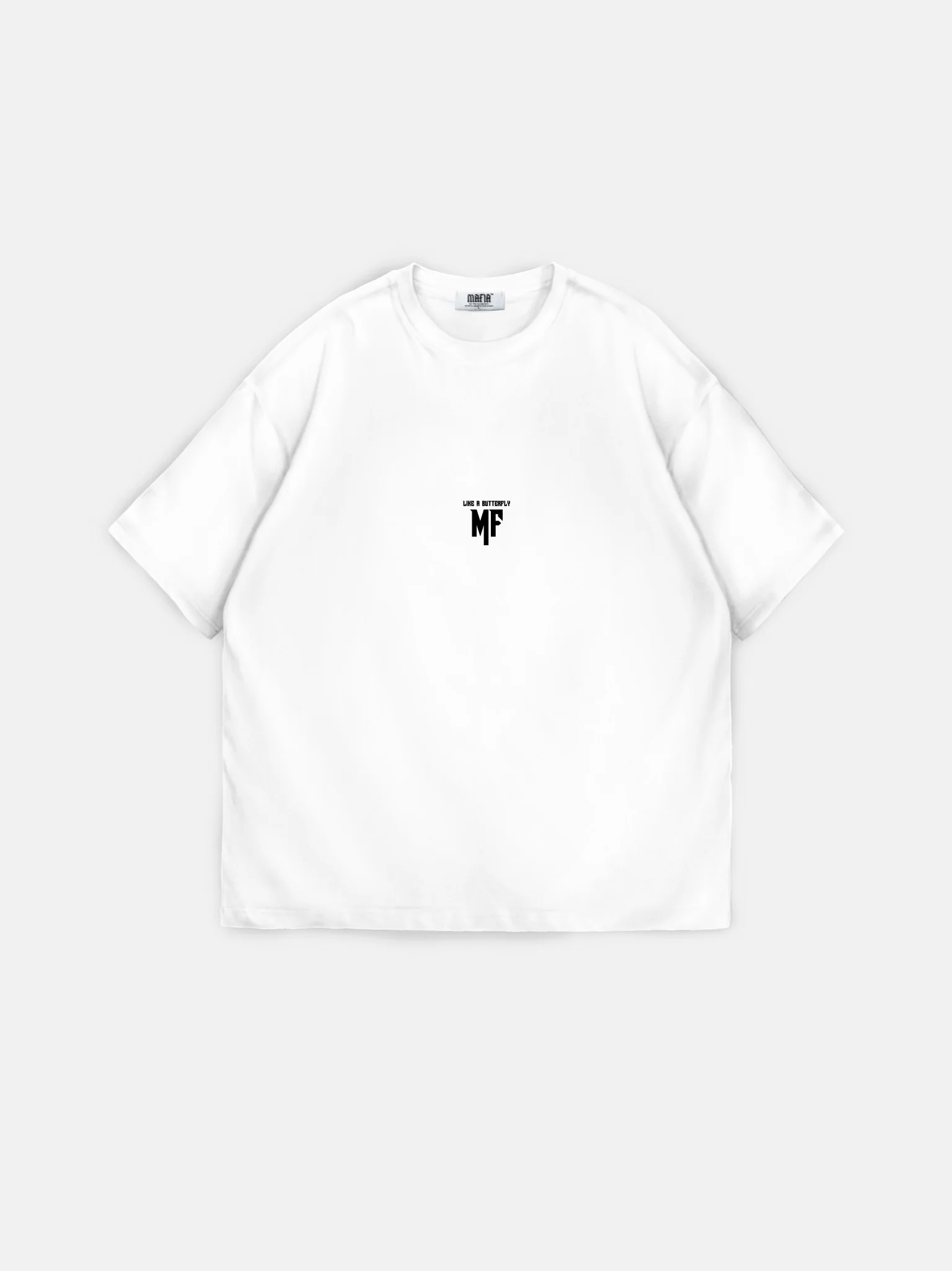 Oversize 'Like a Butterfly' T-Shirt - Ecru - Image 7