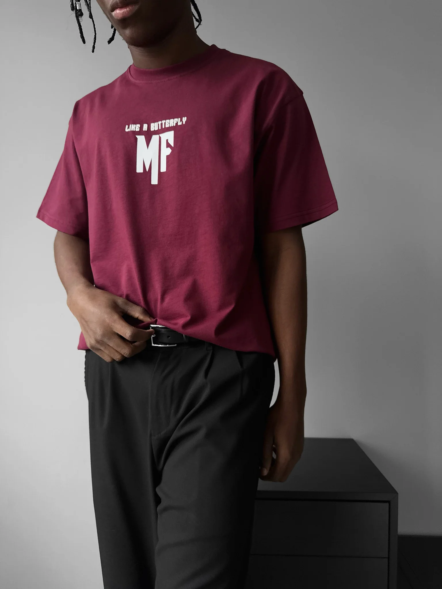 Oversize 'Like a Butterfly' T-Shirt - Port Royale - Image 5