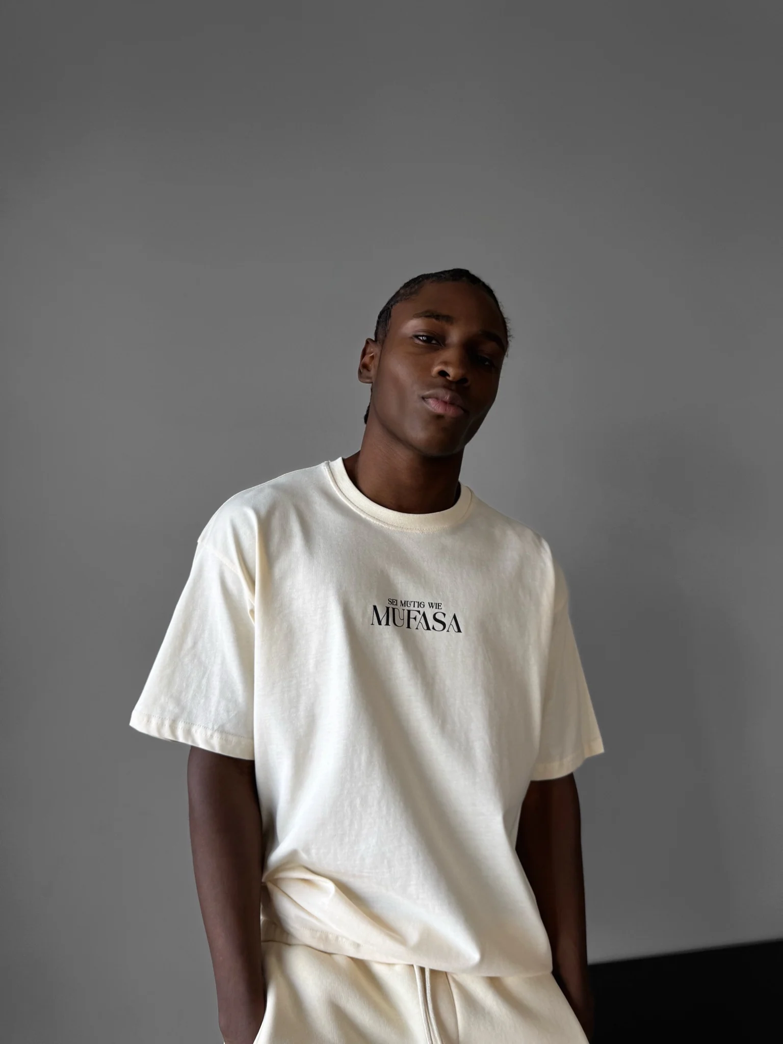 Oversize Lion T-Shirt - Antique White - Image 5