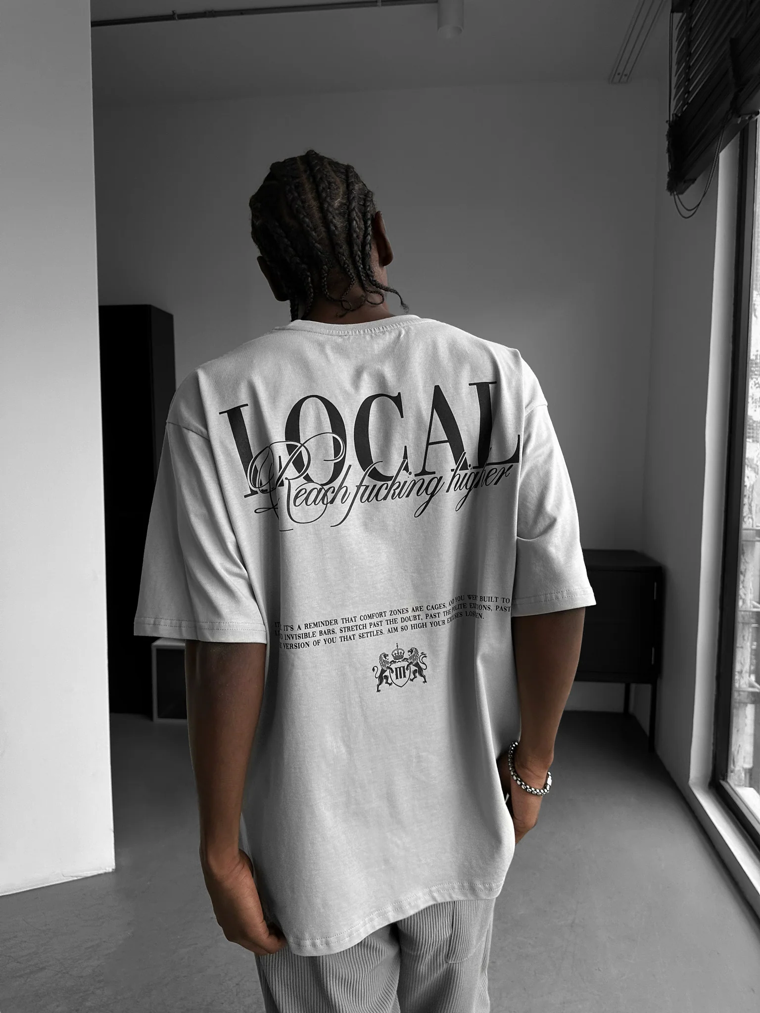 Oversize Local T-shirt - Grey - Image 2