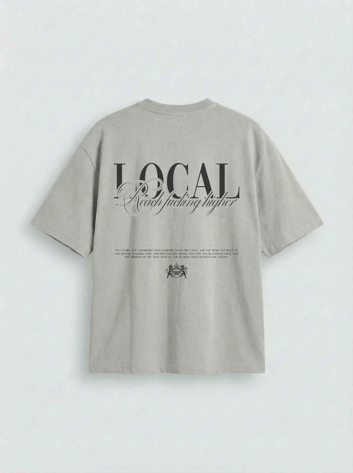 Oversize Local T-shirt - Grey - Image 6
