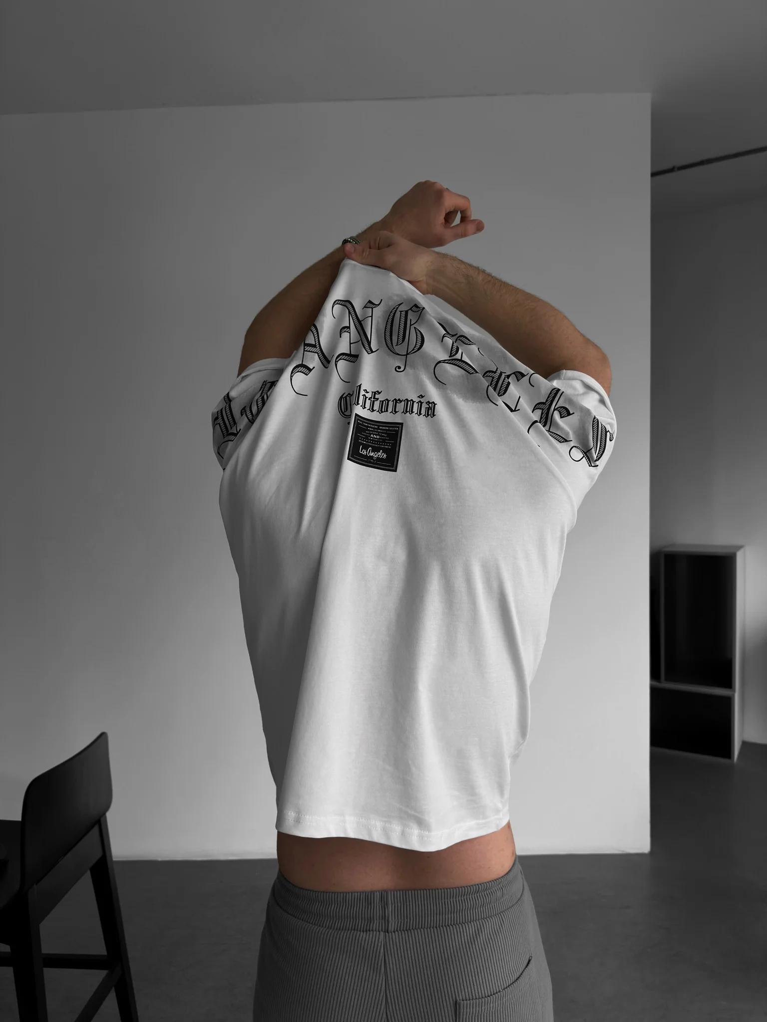 Oversize Los Angeles T-shirt - Ecru - Image 2
