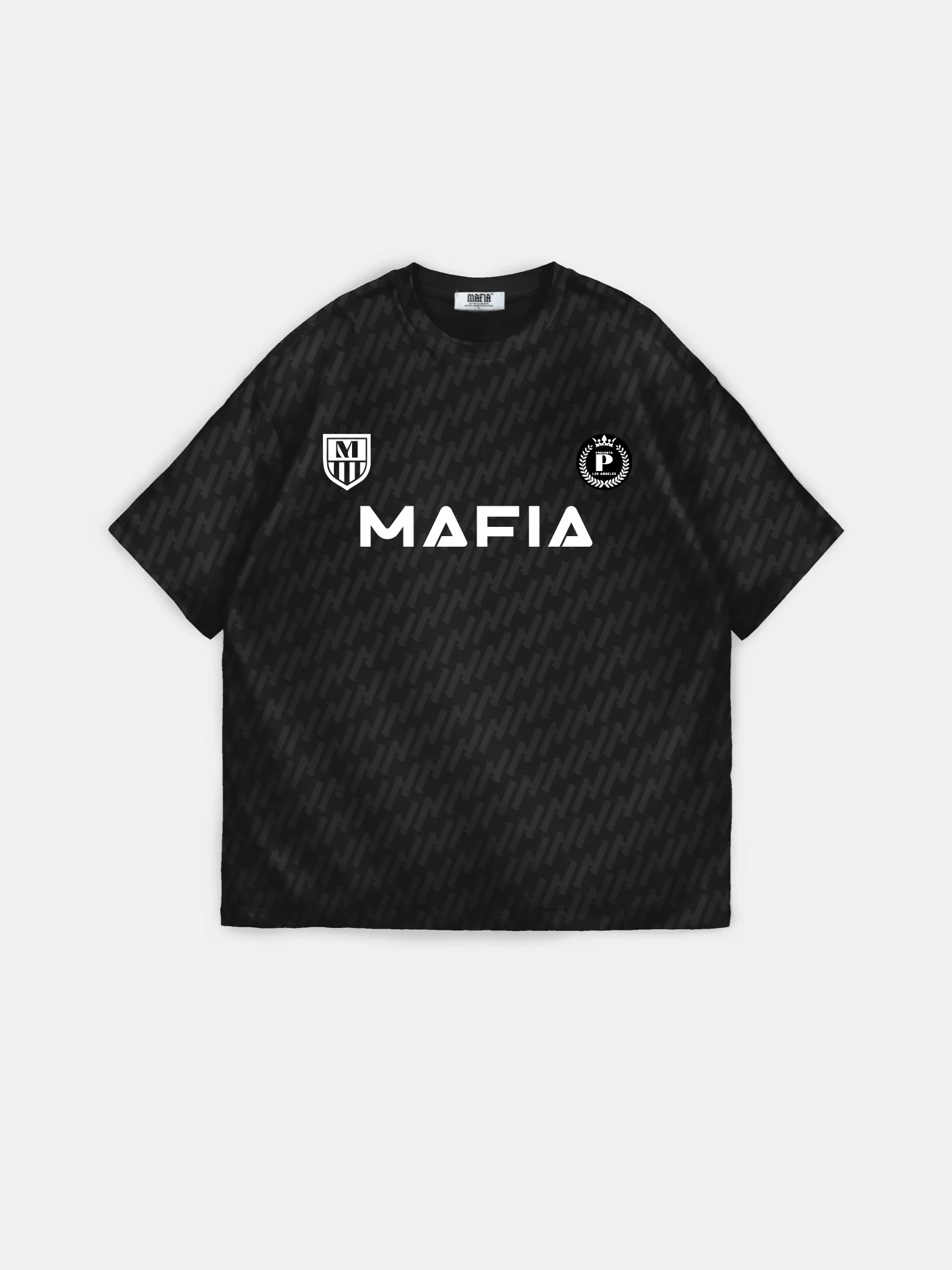 Oversize Mafia Trikot T-Shirt - Black - Image 7