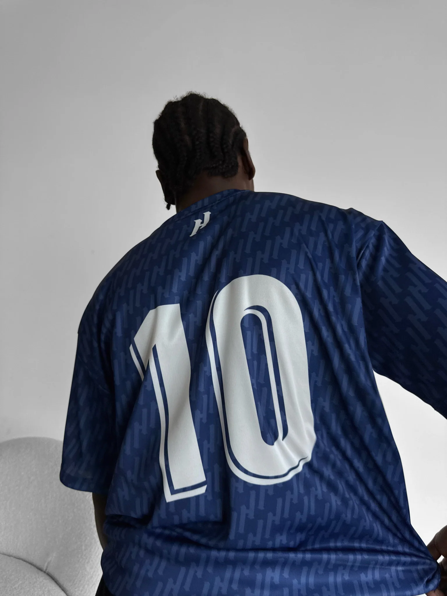 Oversize Mafia Trikot T-Shirt - Blue - Image 2