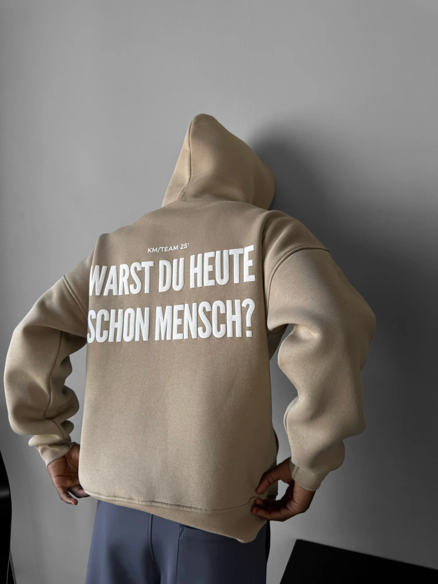 Oversize Mensch Hoodie - Simply Taupe - Image 3
