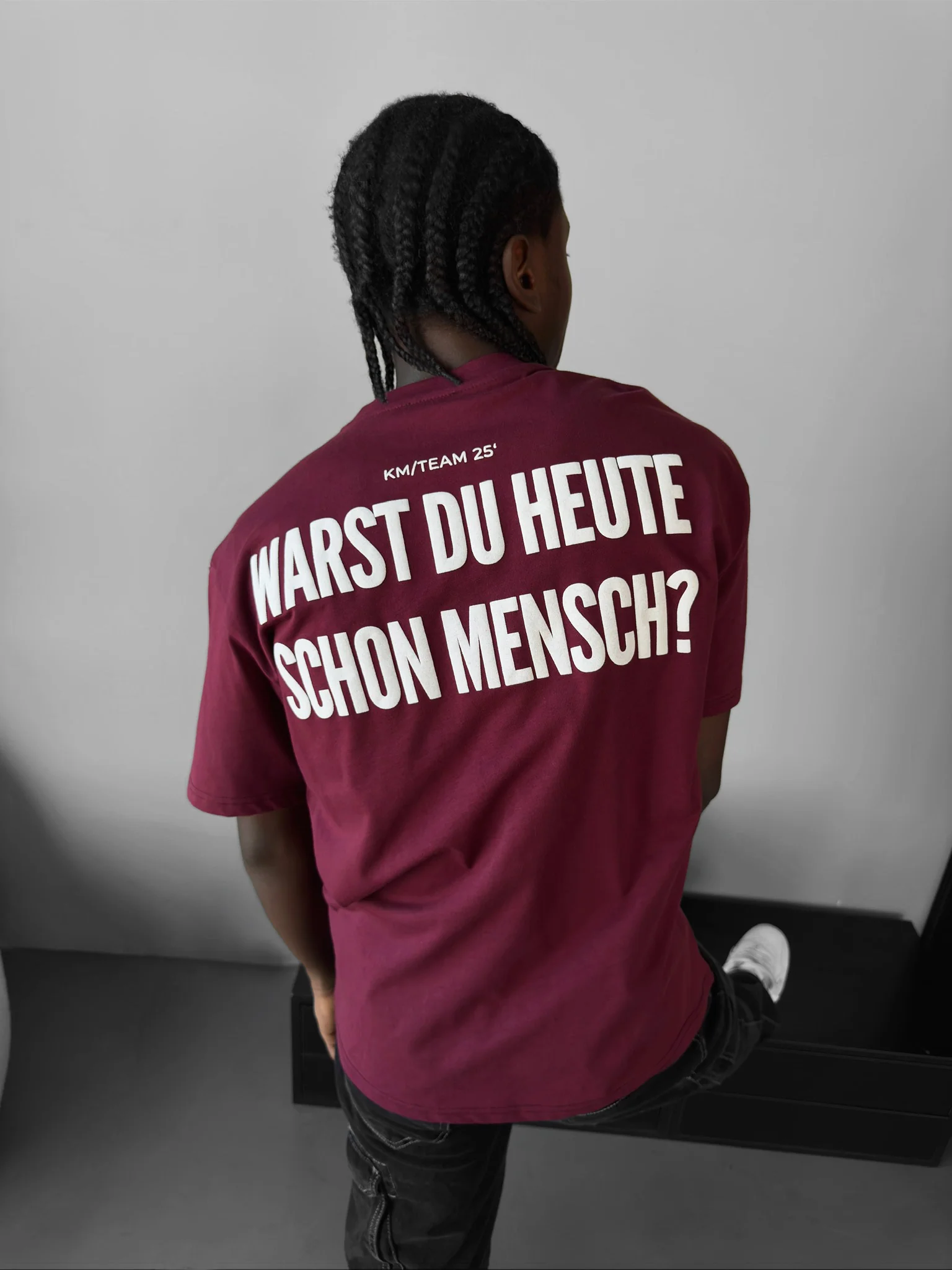 Oversize 'Mensch' T-Shirt - Port Royale - Image 2
