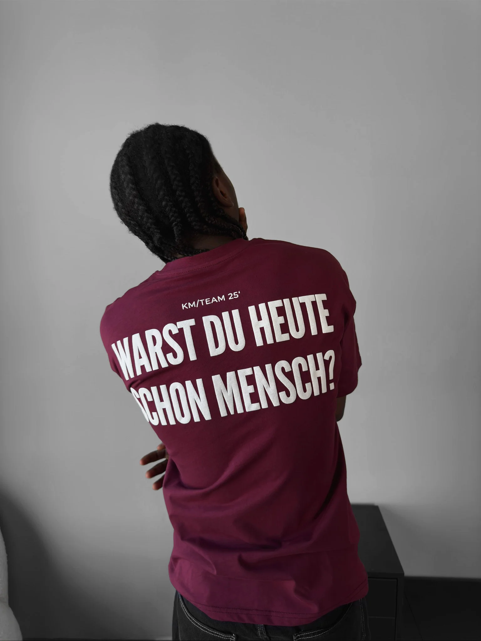 Oversize 'Mensch' T-Shirt - Port Royale - Image 3