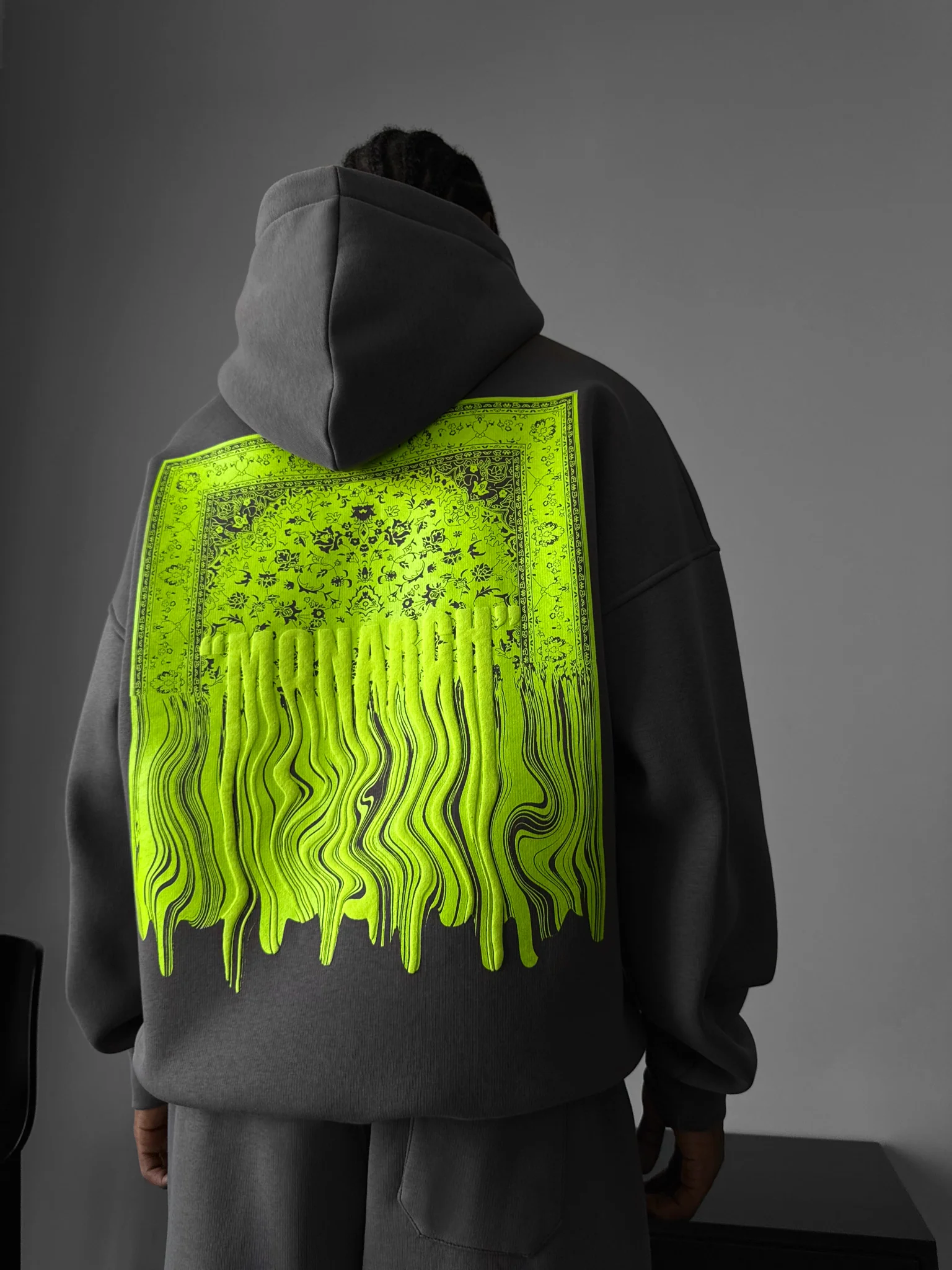 Oversize Monarch Hoodie - Anthracite - Image 5