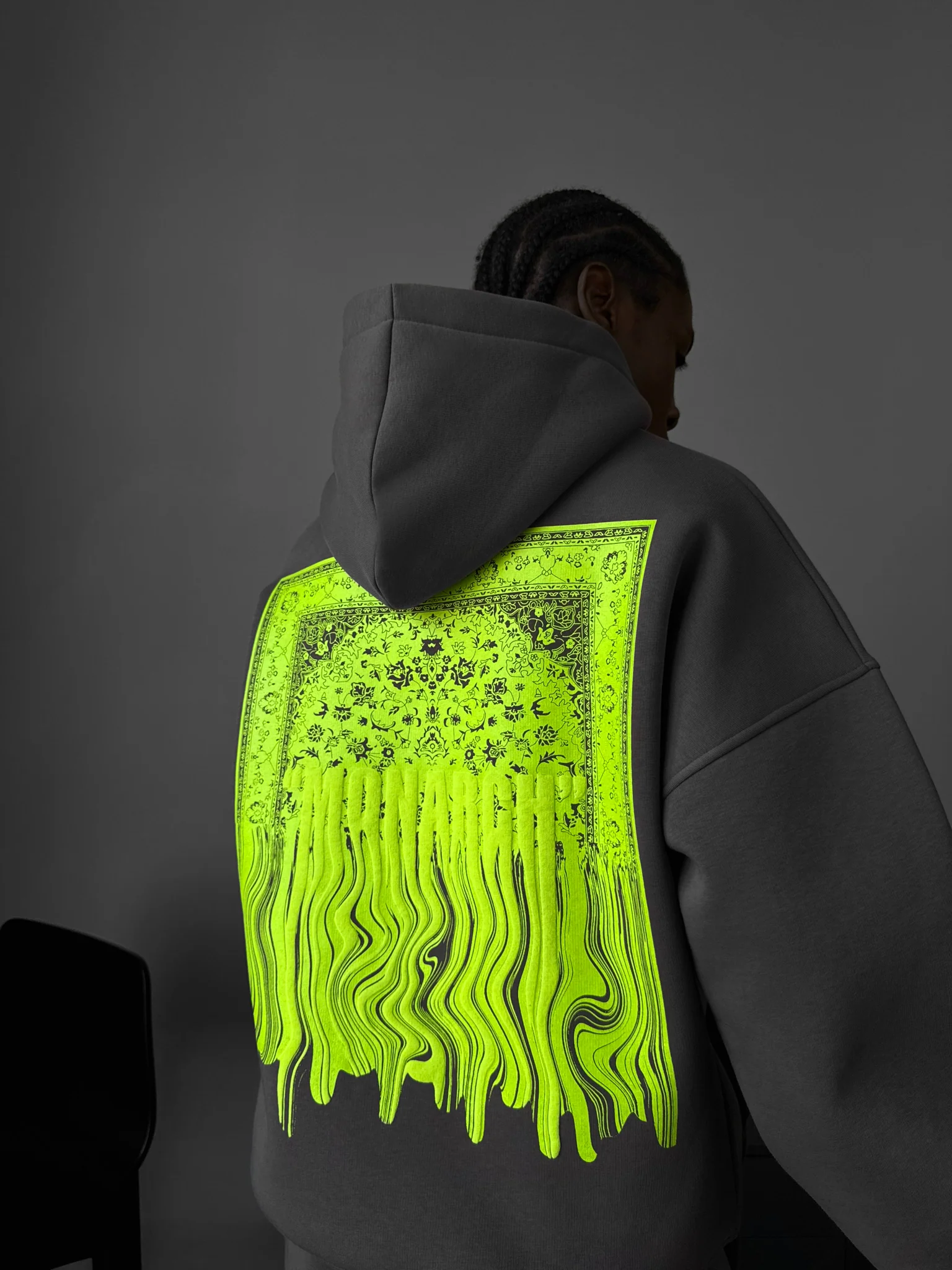 Oversize Monarch Hoodie - Anthracite - Image 6