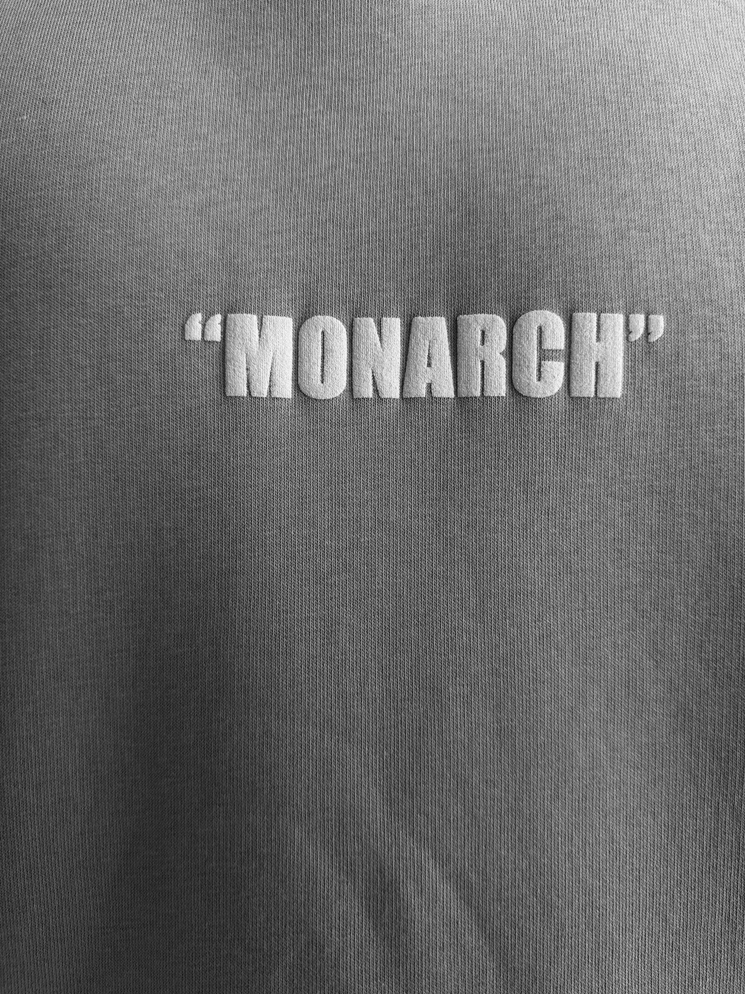 Oversize Monarch Hoodie - Grey - Image 5
