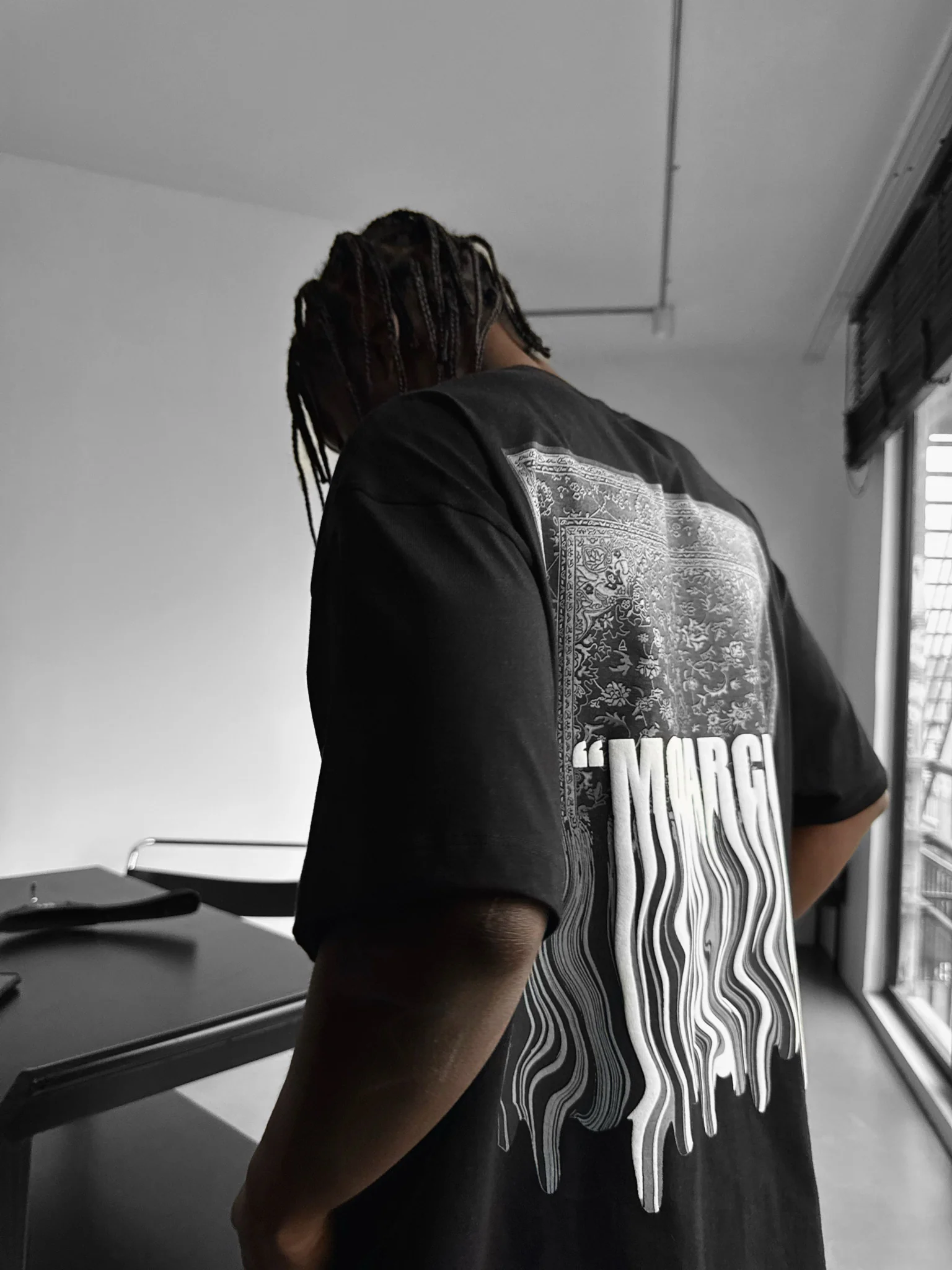 Oversize "Monarch" T-Shirt - Black and White - Image 7