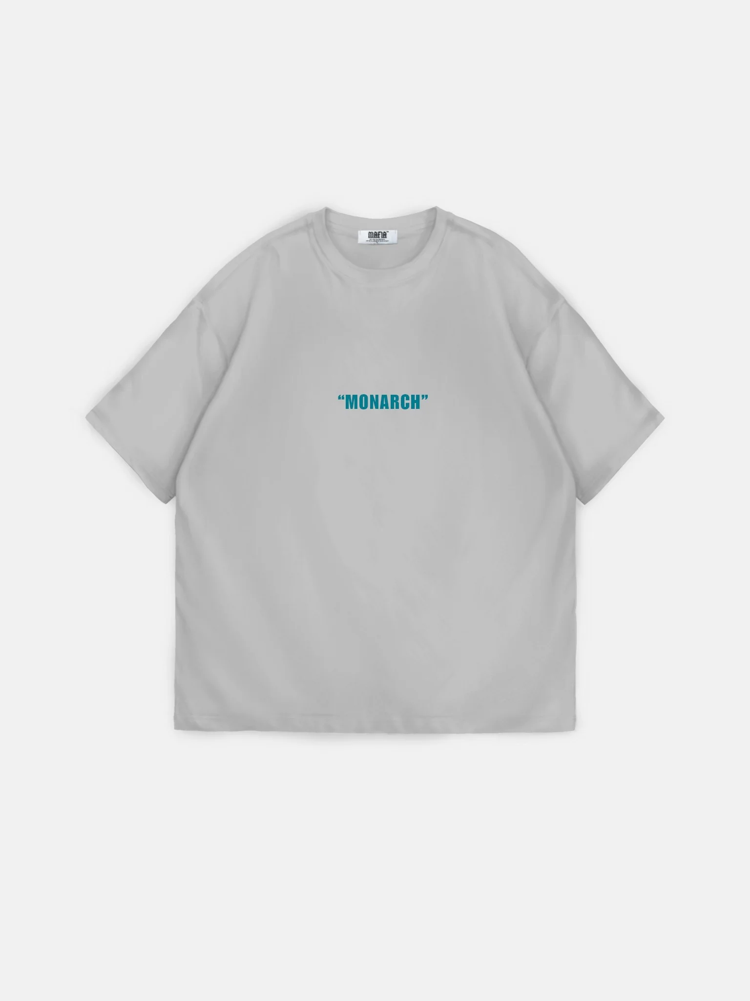 Oversize "Monarch" T-Shirt - Grey and Blue - Image 5
