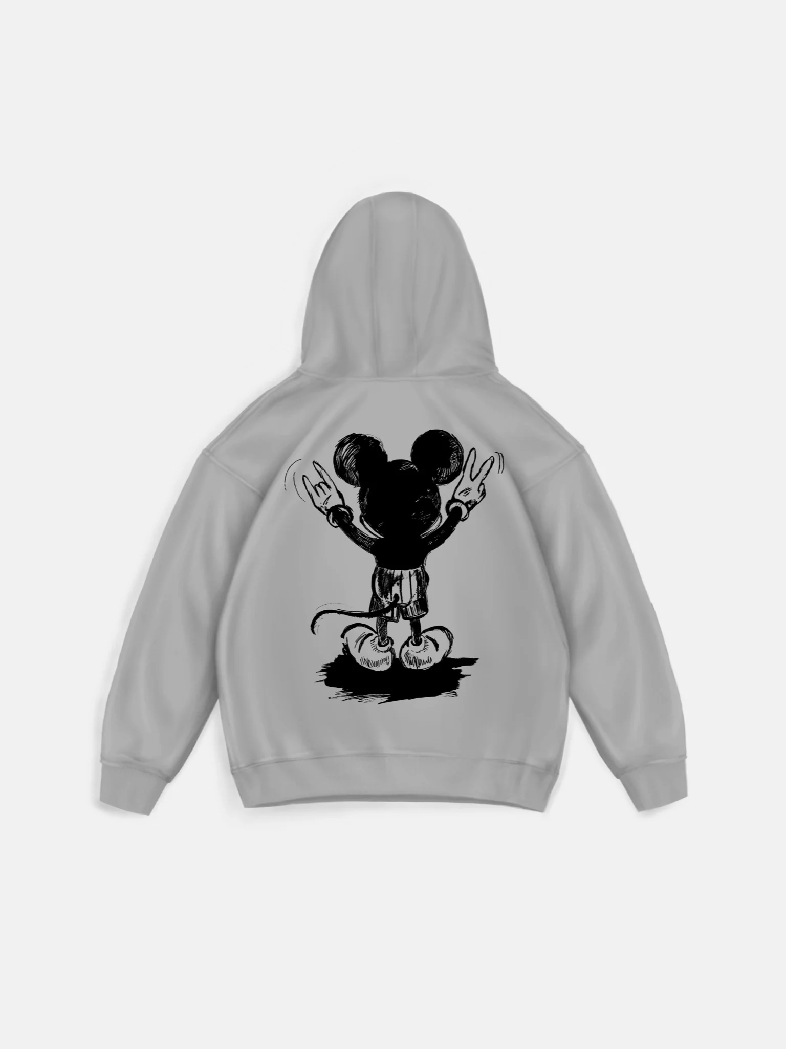 Oversize Mouse Hoodie - Grey - Image 2