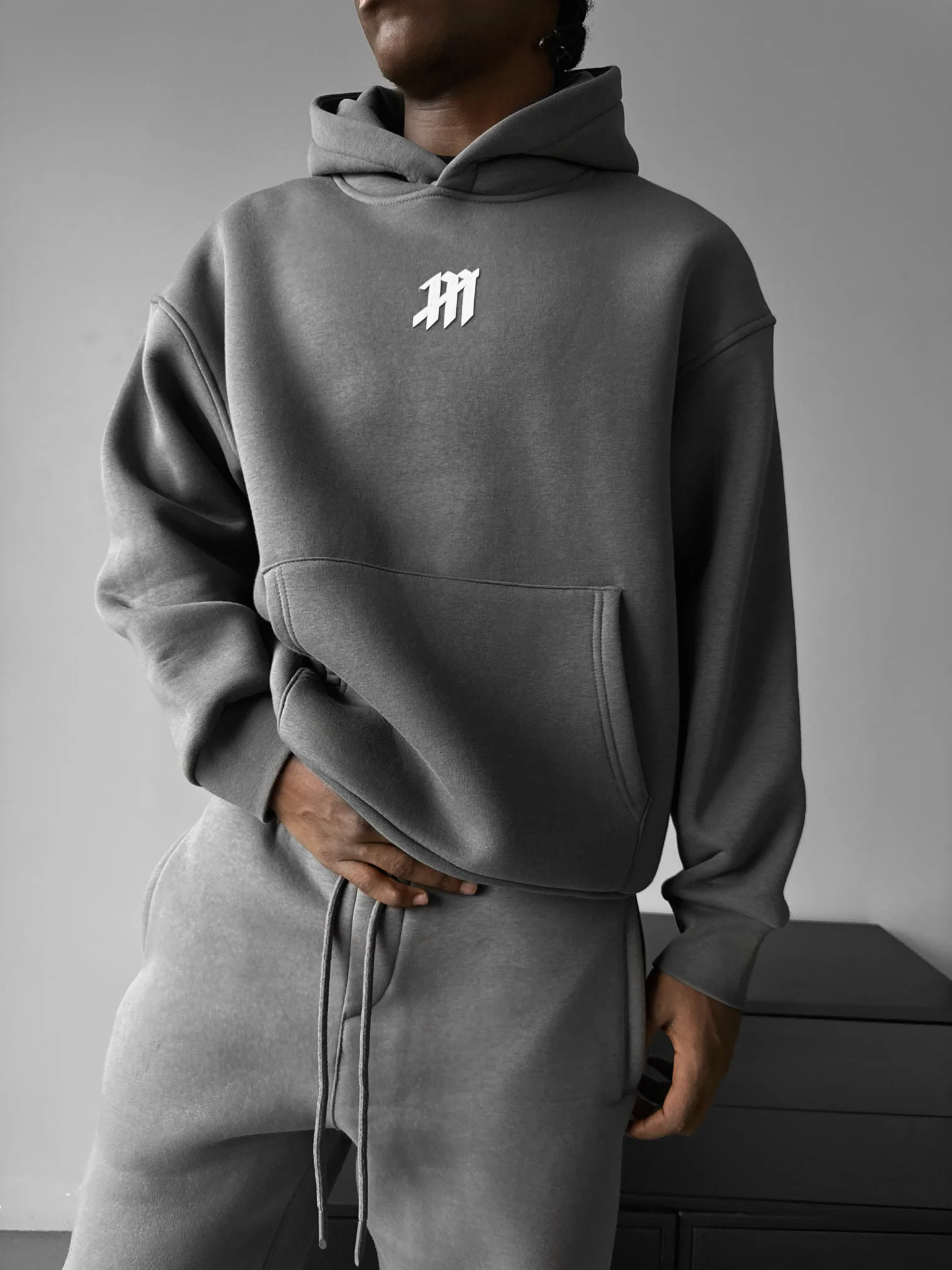 Oversize Mouse Hoodie - Anthracite - Image 2