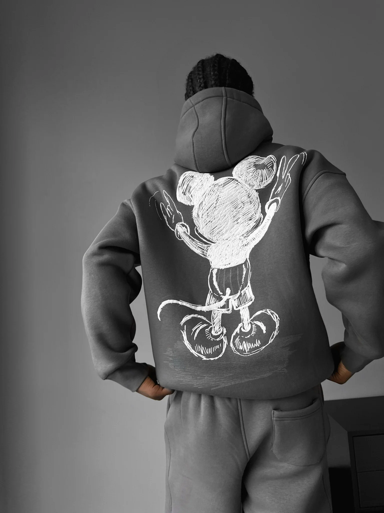 Oversize Mouse Hoodie - Anthracite - Image 3