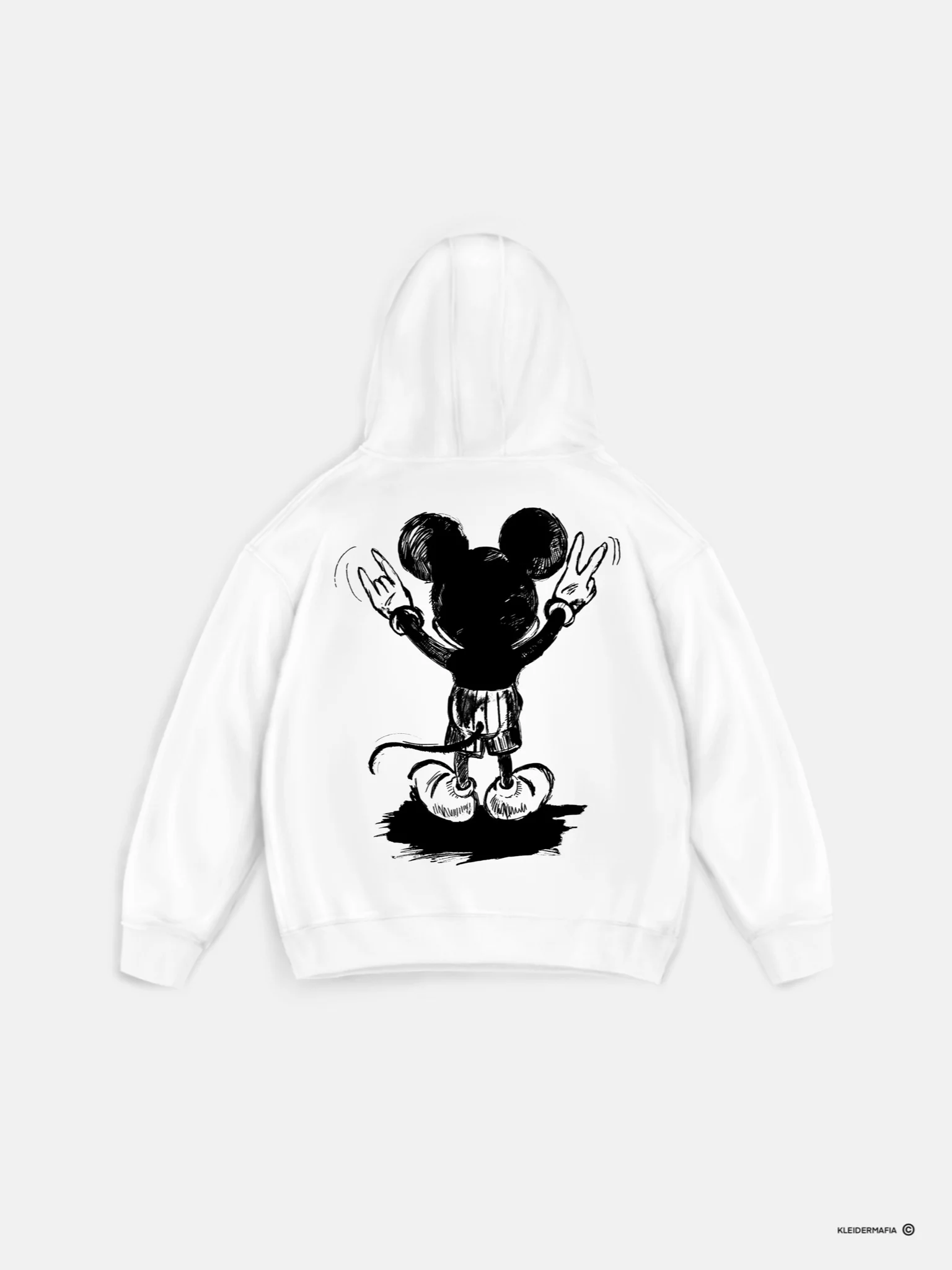 Oversize Mouse Hoodie - White - Image 4