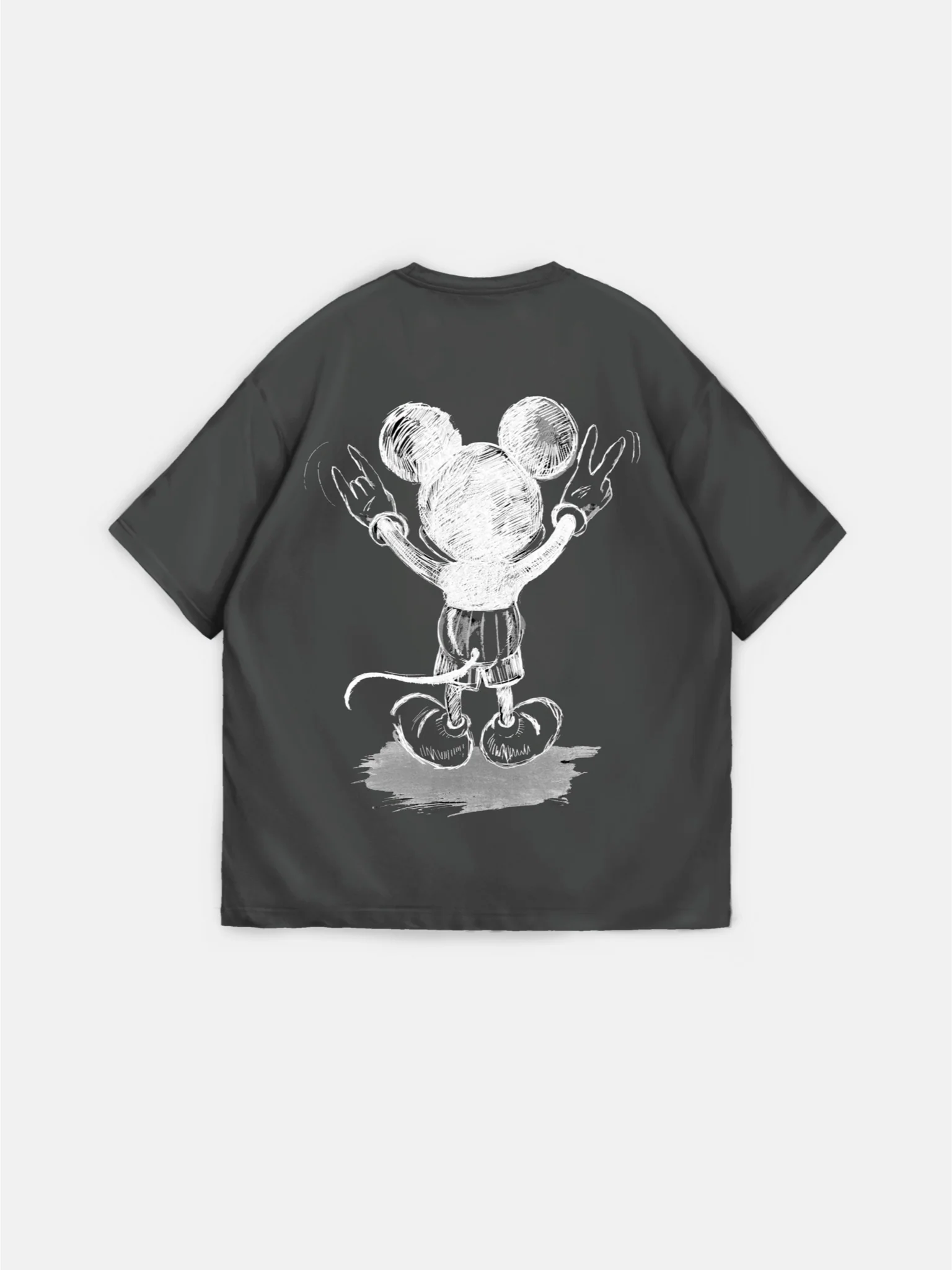 Oversize Mouse T-shirt - Anthracite - Image 7
