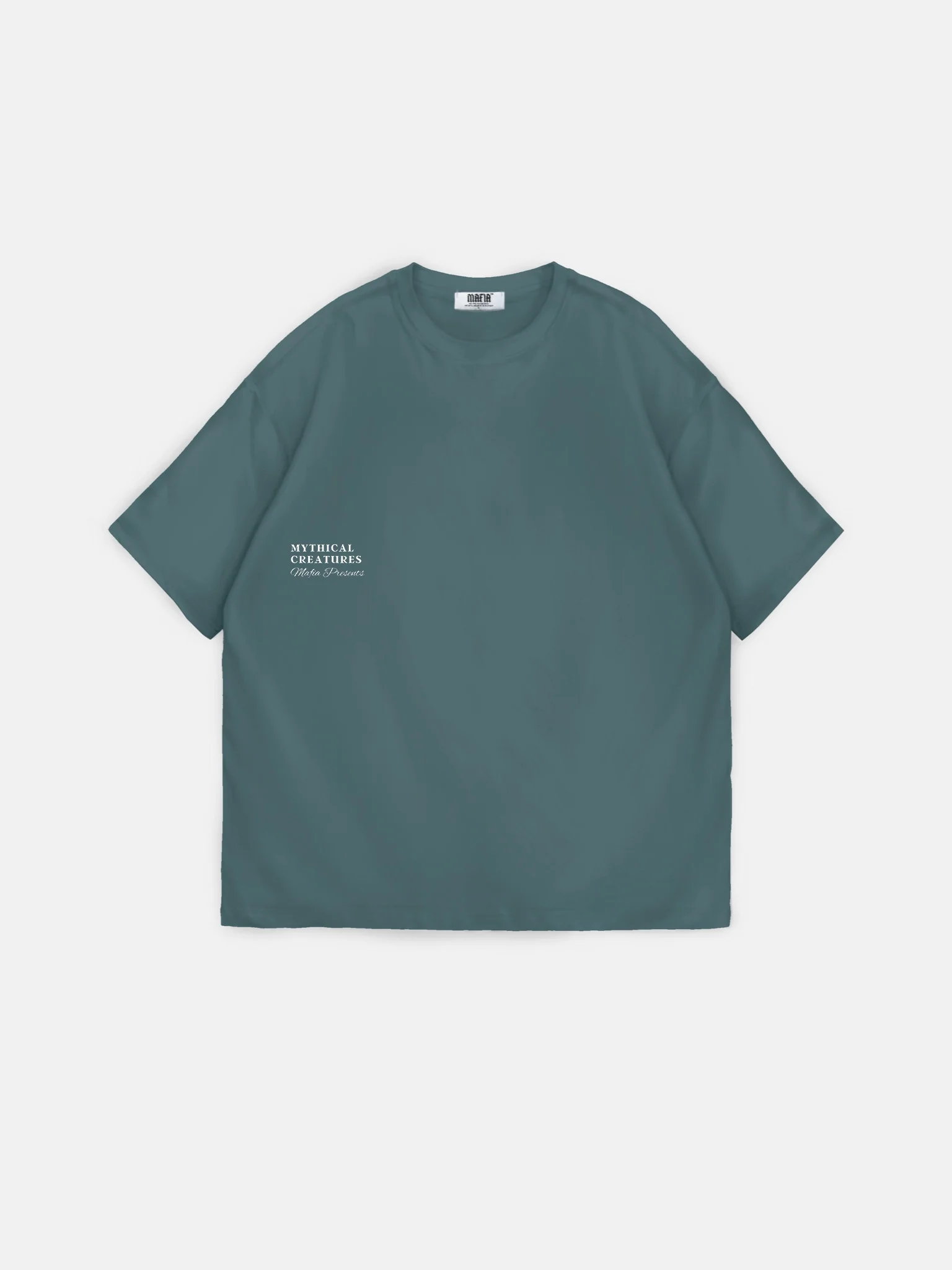 Oversize Mythical Creatures T-shirt - Petrol - Image 7