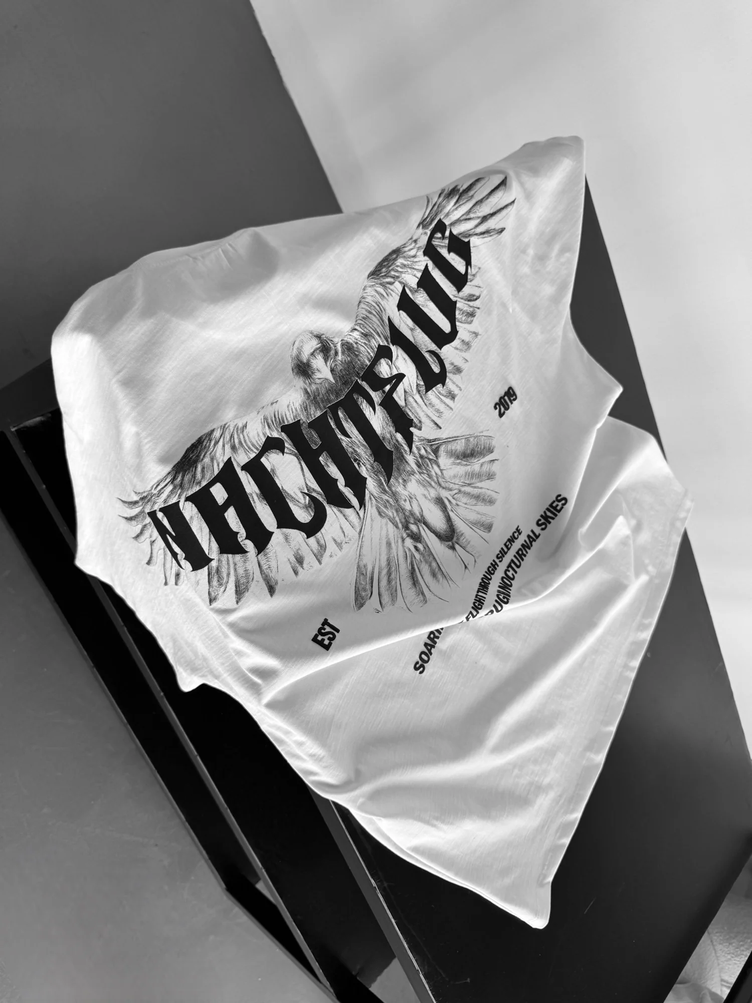 Oversize "Nachtflug" T-Shirt - Ecru - Image 6