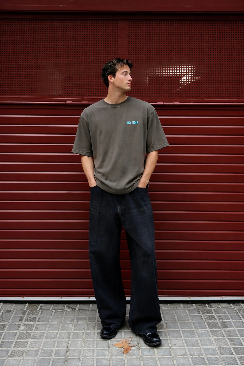 Oversize Nonsense T-shirt - Anthracite - Image 4