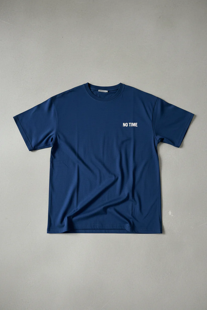 Oversize Nonsense T-shirt - Navy Peony - Image 2