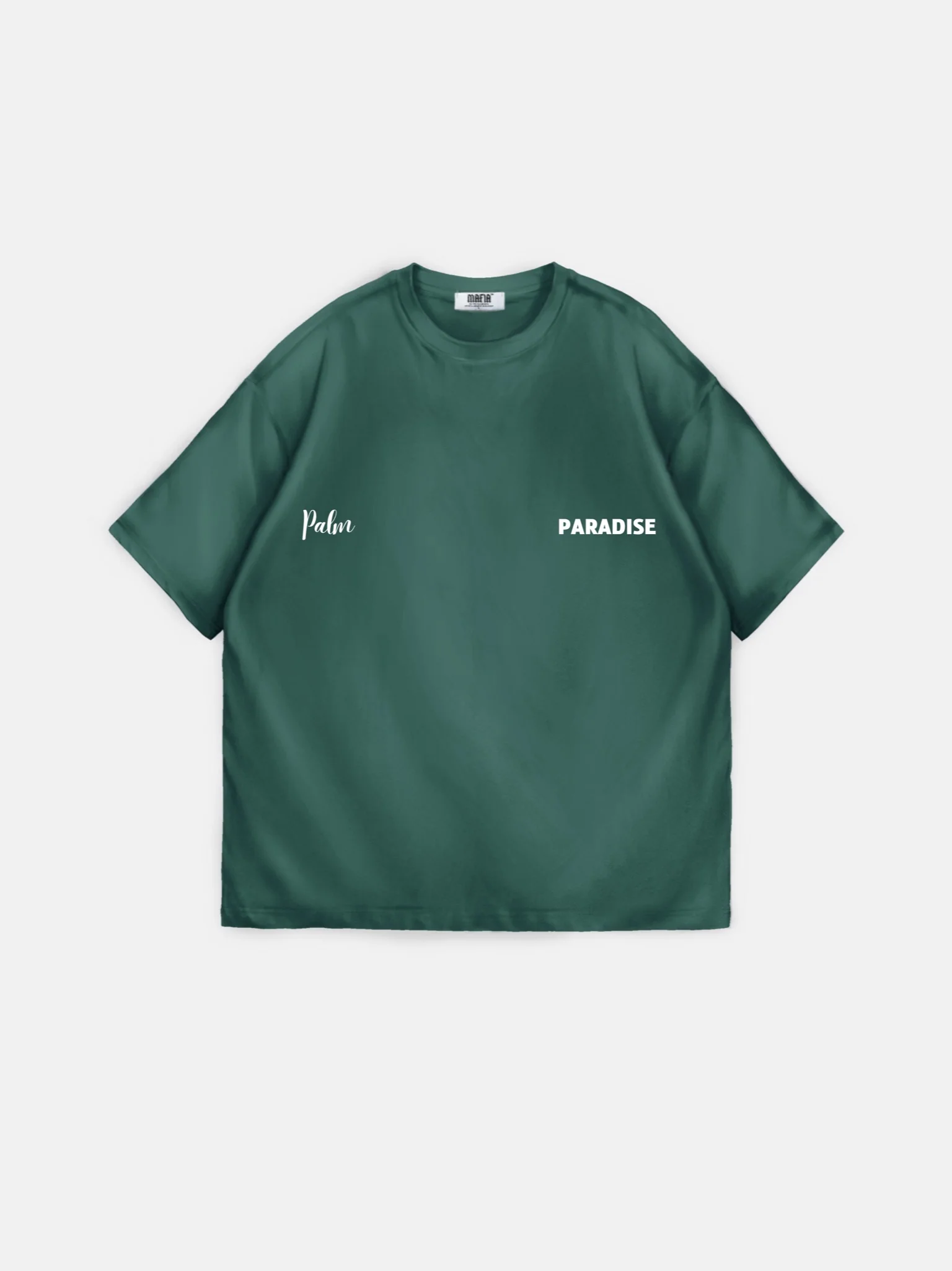 Oversize Palm Paradise T-shirt - Petrol - Image 4