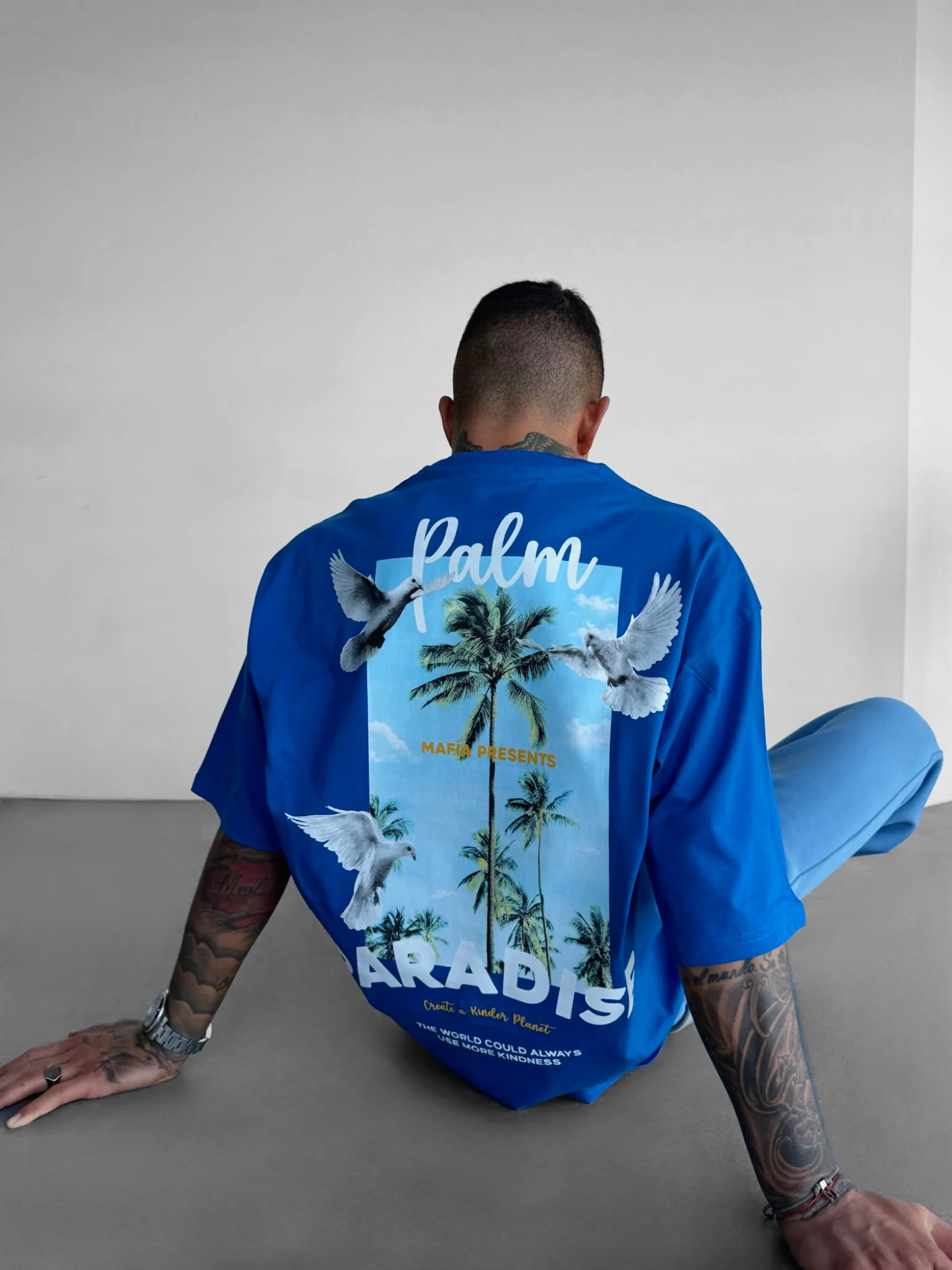 Oversize Palm Paradise T-shirt - Saks - Image 4