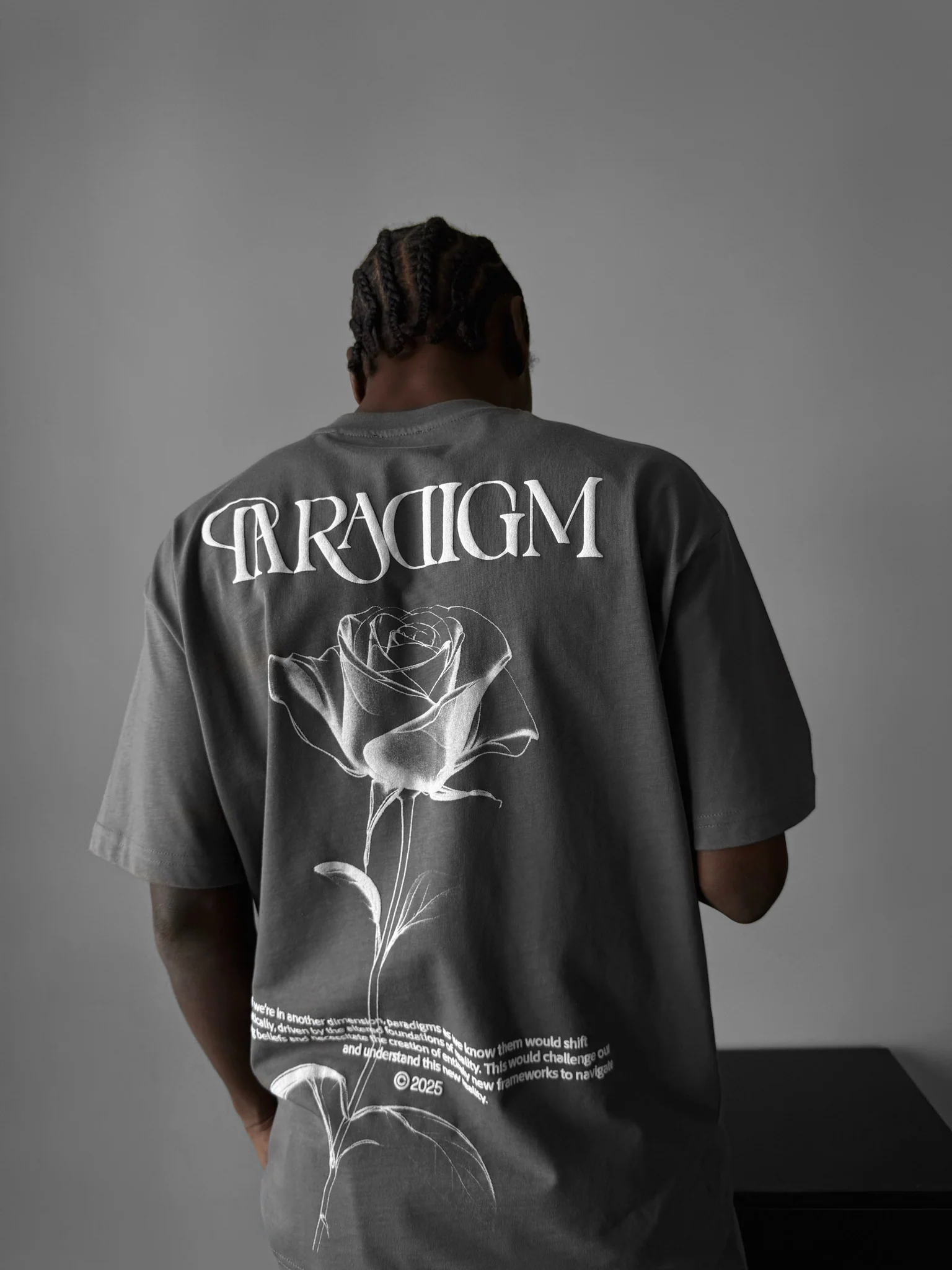 Oversize Paradigm T-Shirt - Anthracite - Image 2