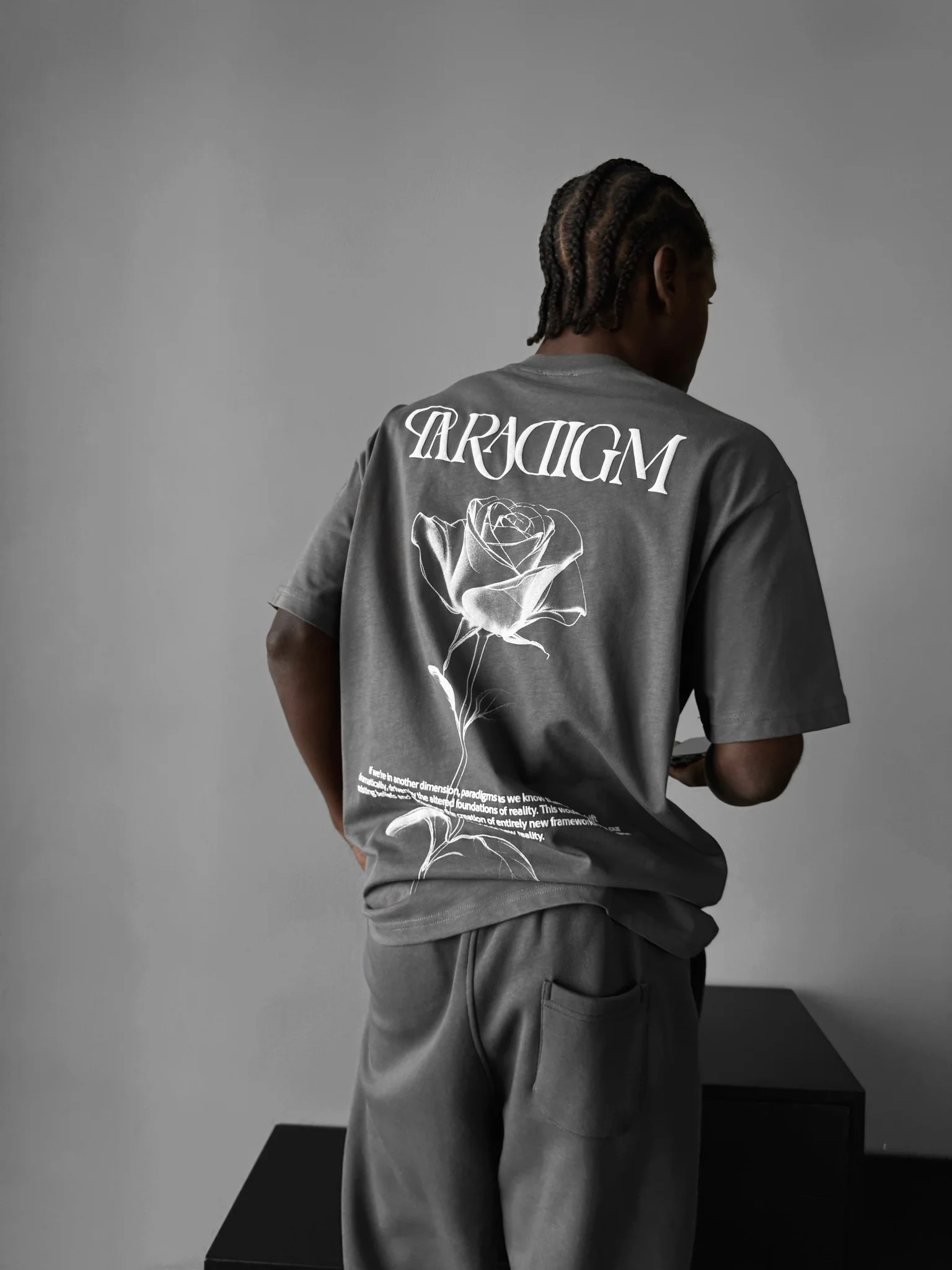 Oversize Paradigm T-Shirt - Anthracite - Image 3