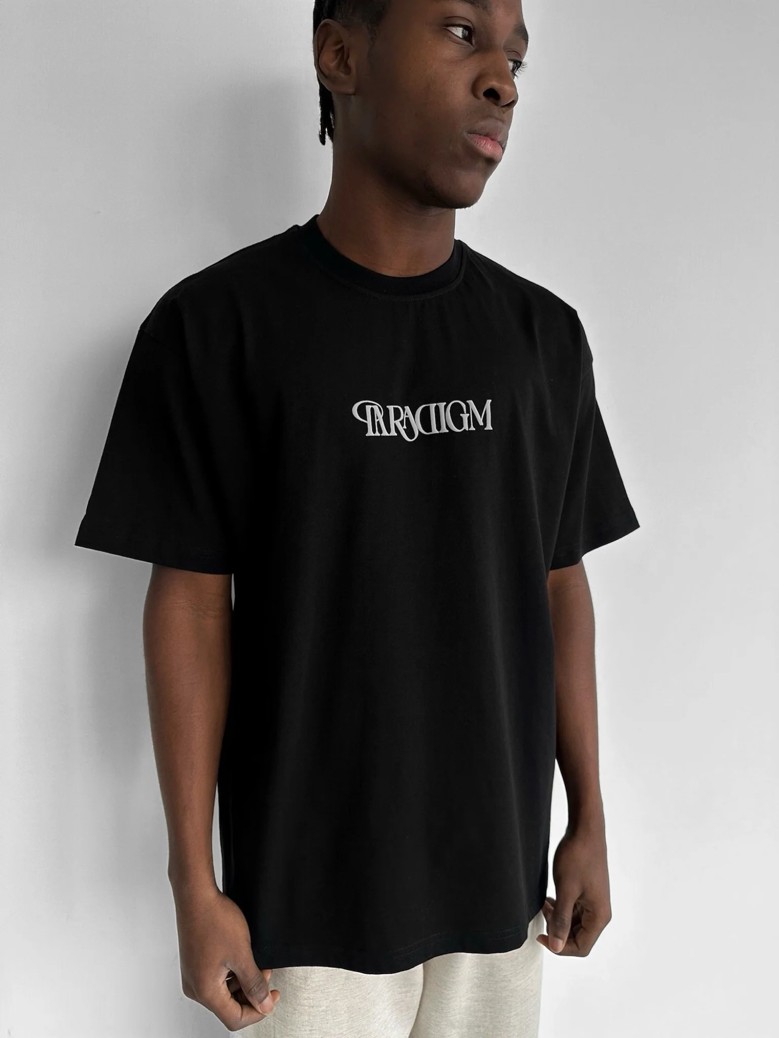 Oversize Paradigm T-Shirt - Black and Grey - Image 3