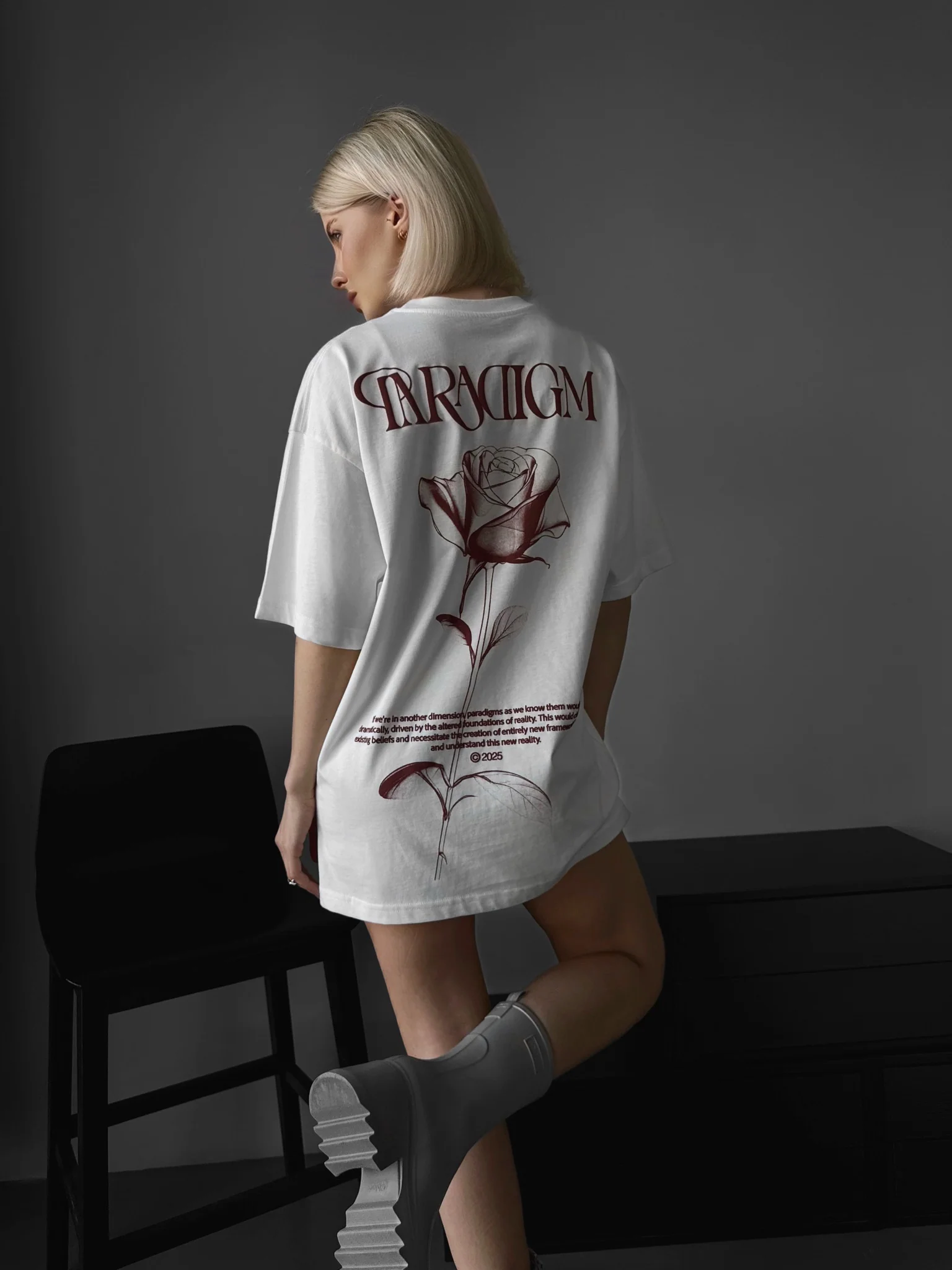 Oversize Paradigm T-Shirt - Ecru - Image 2