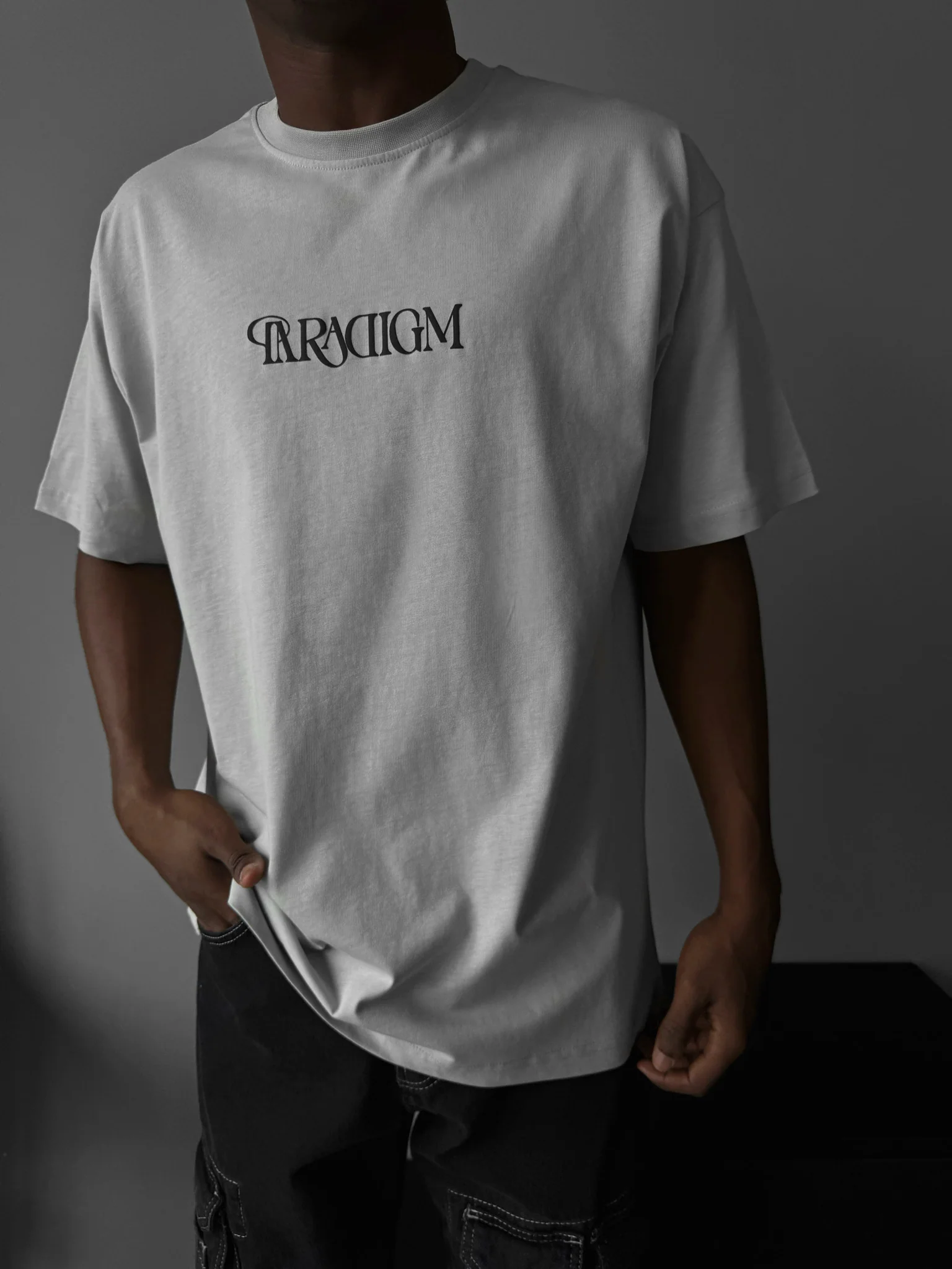 Oversize Paradigm T-Shirt - Grey - Image 4
