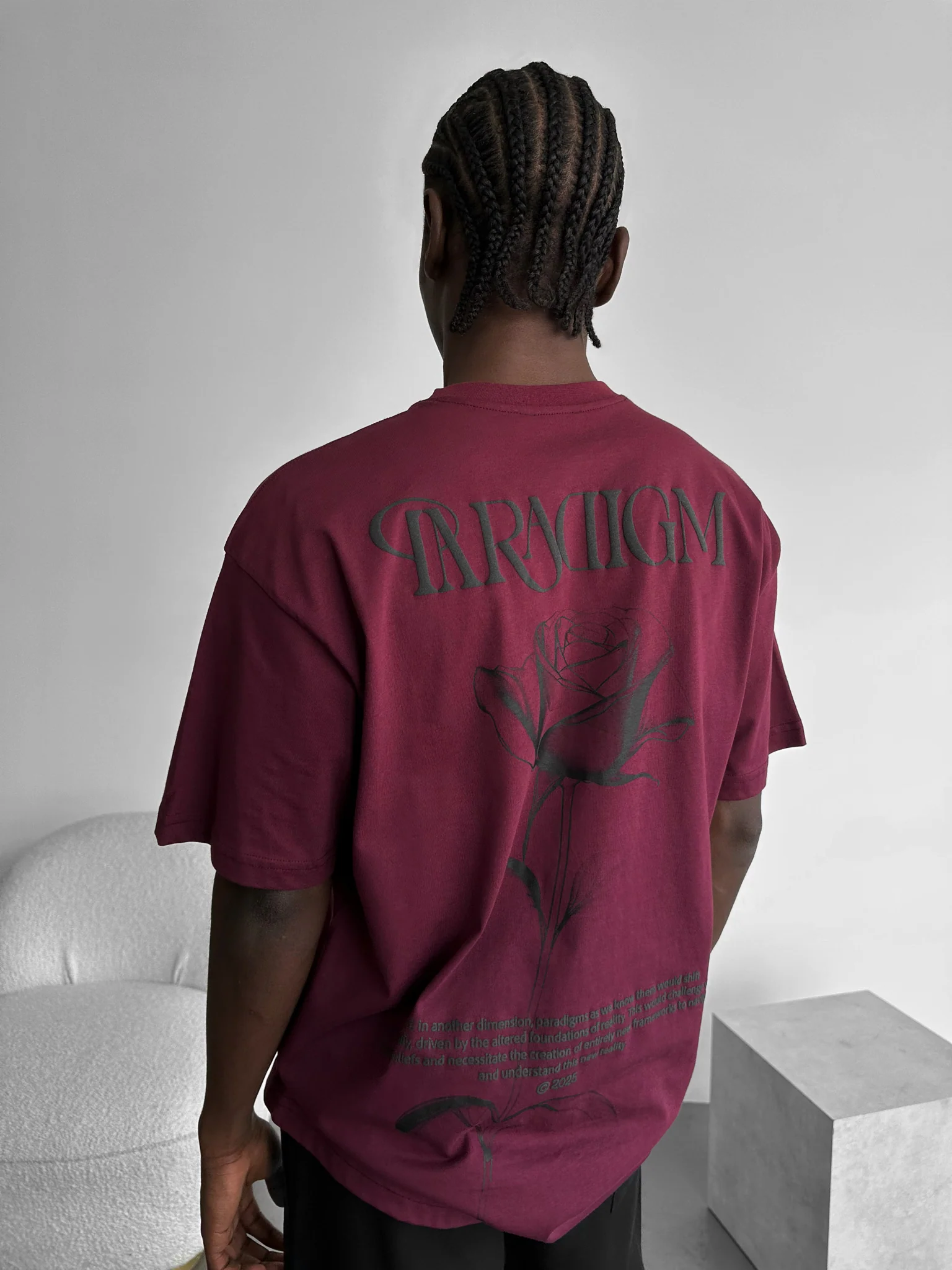 Oversize Paradigm T-Shirt - Port Royale - Image 2