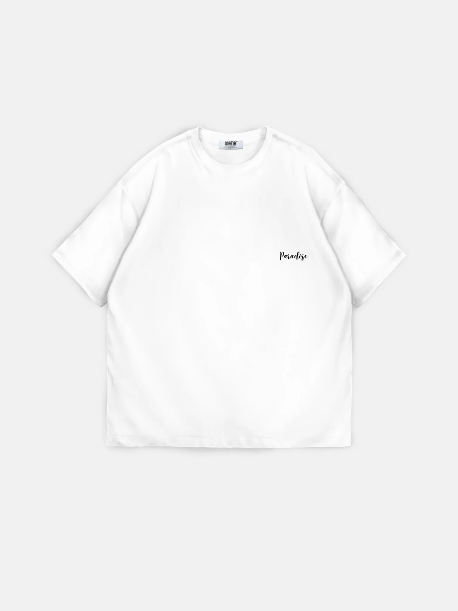 Oversize Parrot Paradise T-shirt - White and Purple - Image 2