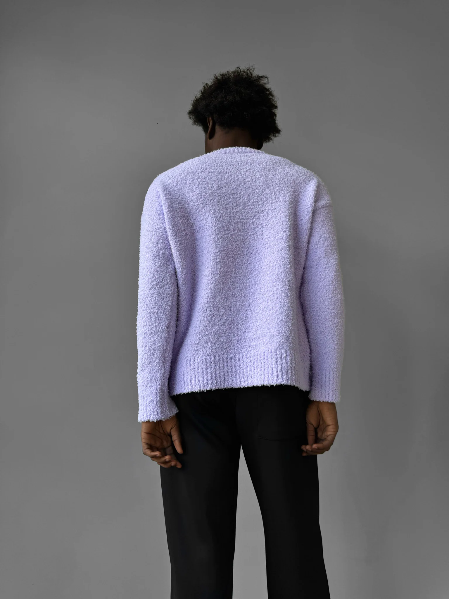 Oversize Plush Pullover - Lilac Whisper - Image 6