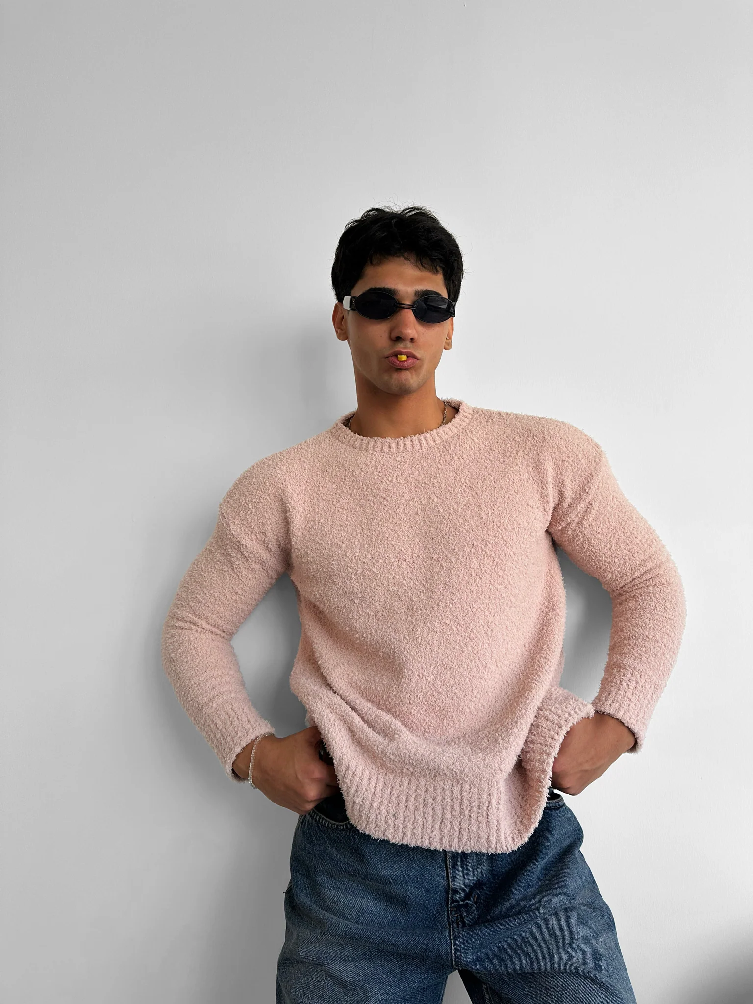 Oversize Plush Pullover - Rose Smoke - Image 2