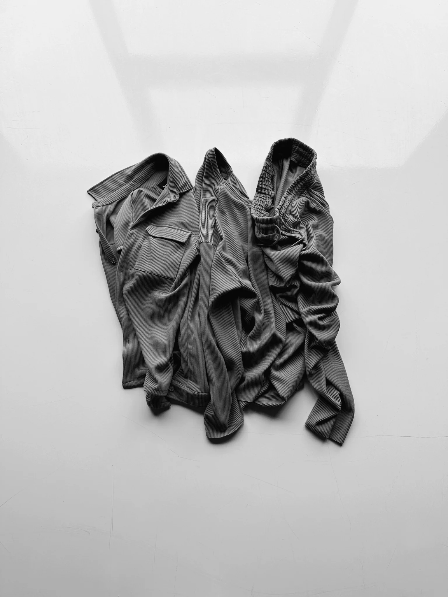 Oversize Pocket Cord Shirt - Grey - Image 4
