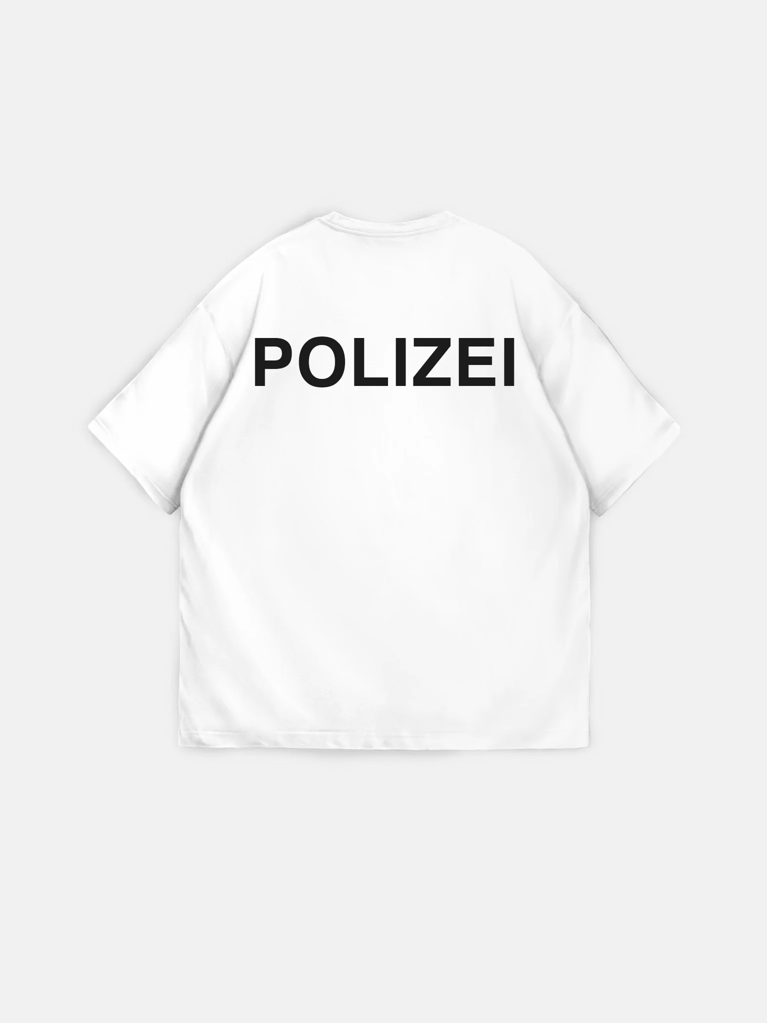 Oversize Polizei T-shirt - Ecru - Image 5