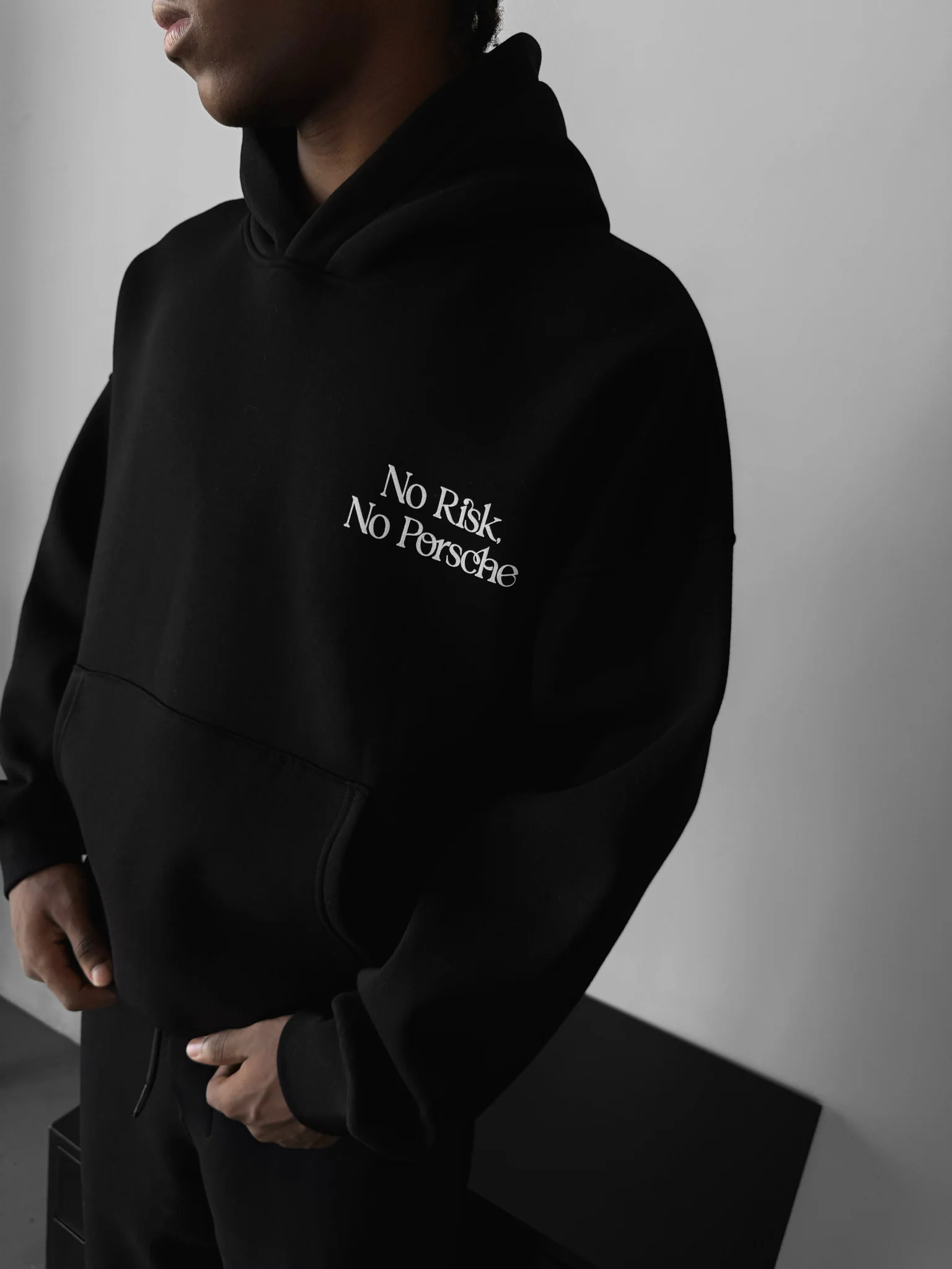 Oversize Porsche Hoodie - Black - Image 4