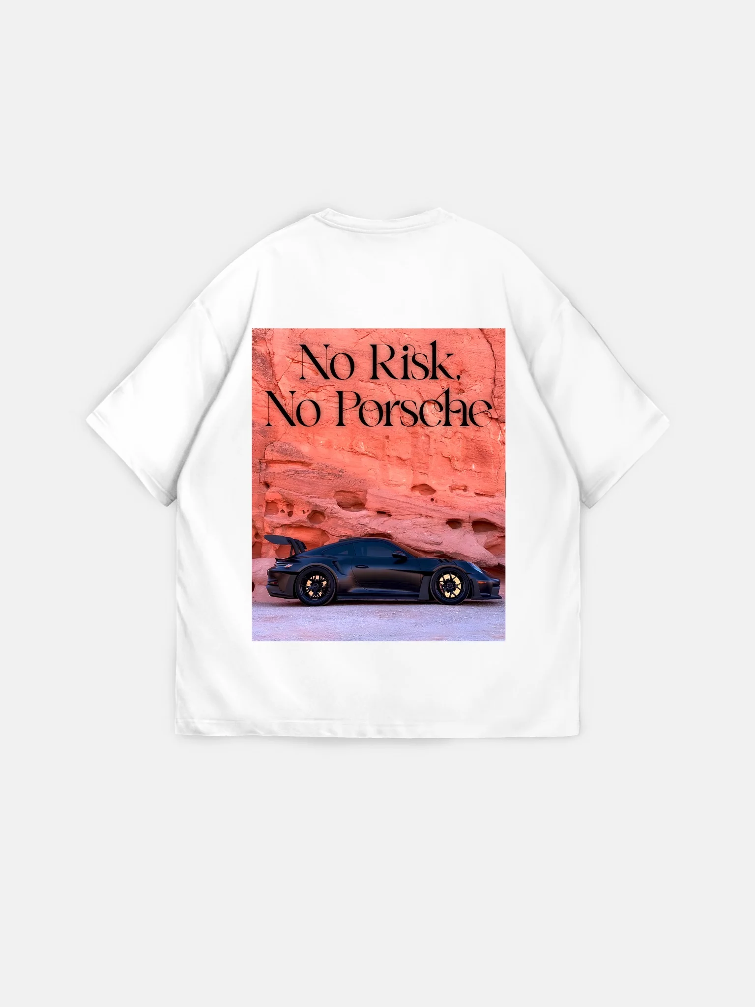 Oversize Porsche T-Shirt - Ecru - Image 5