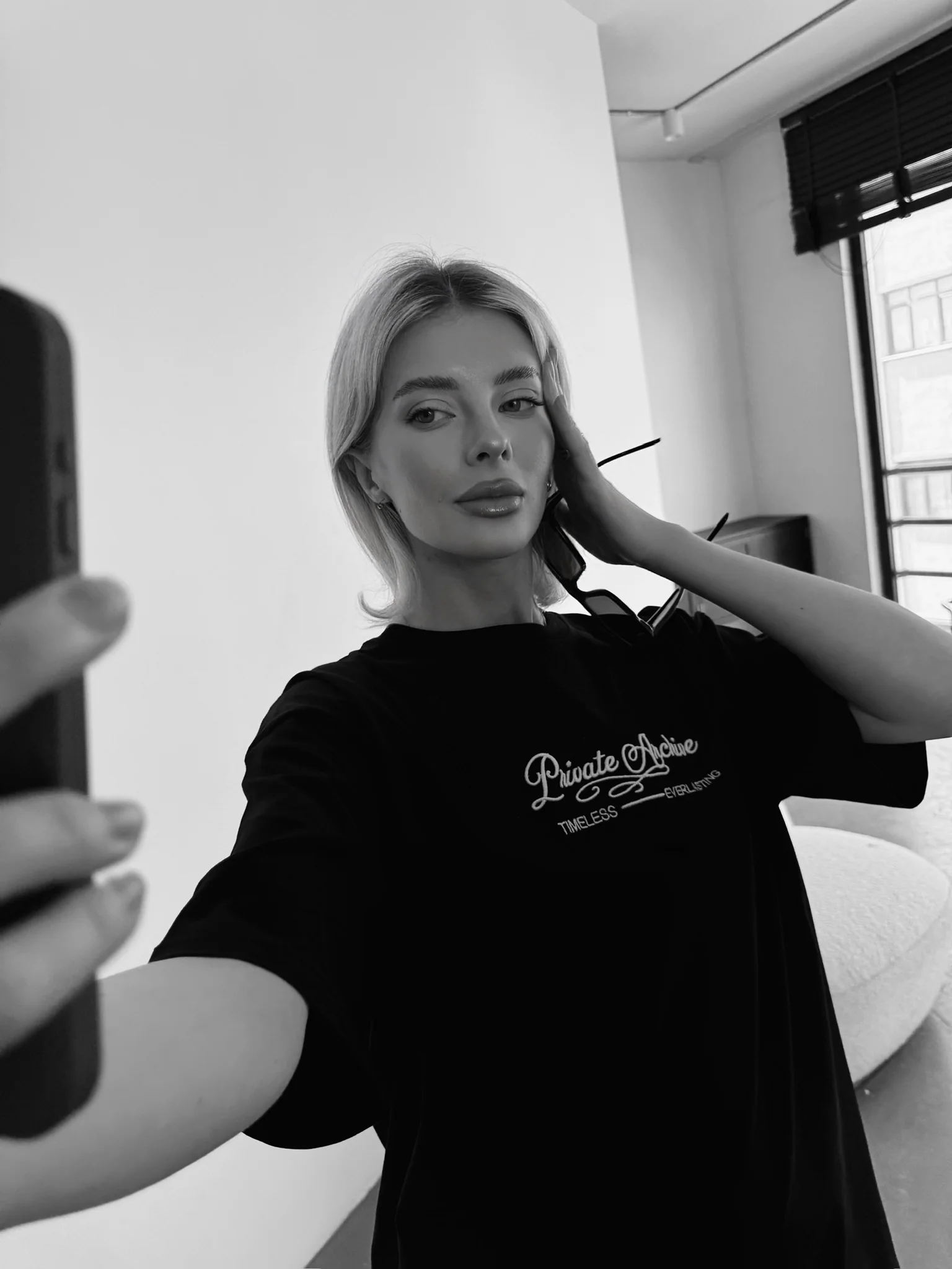Oversize Private Archive T-Shirt - Black - Image 3