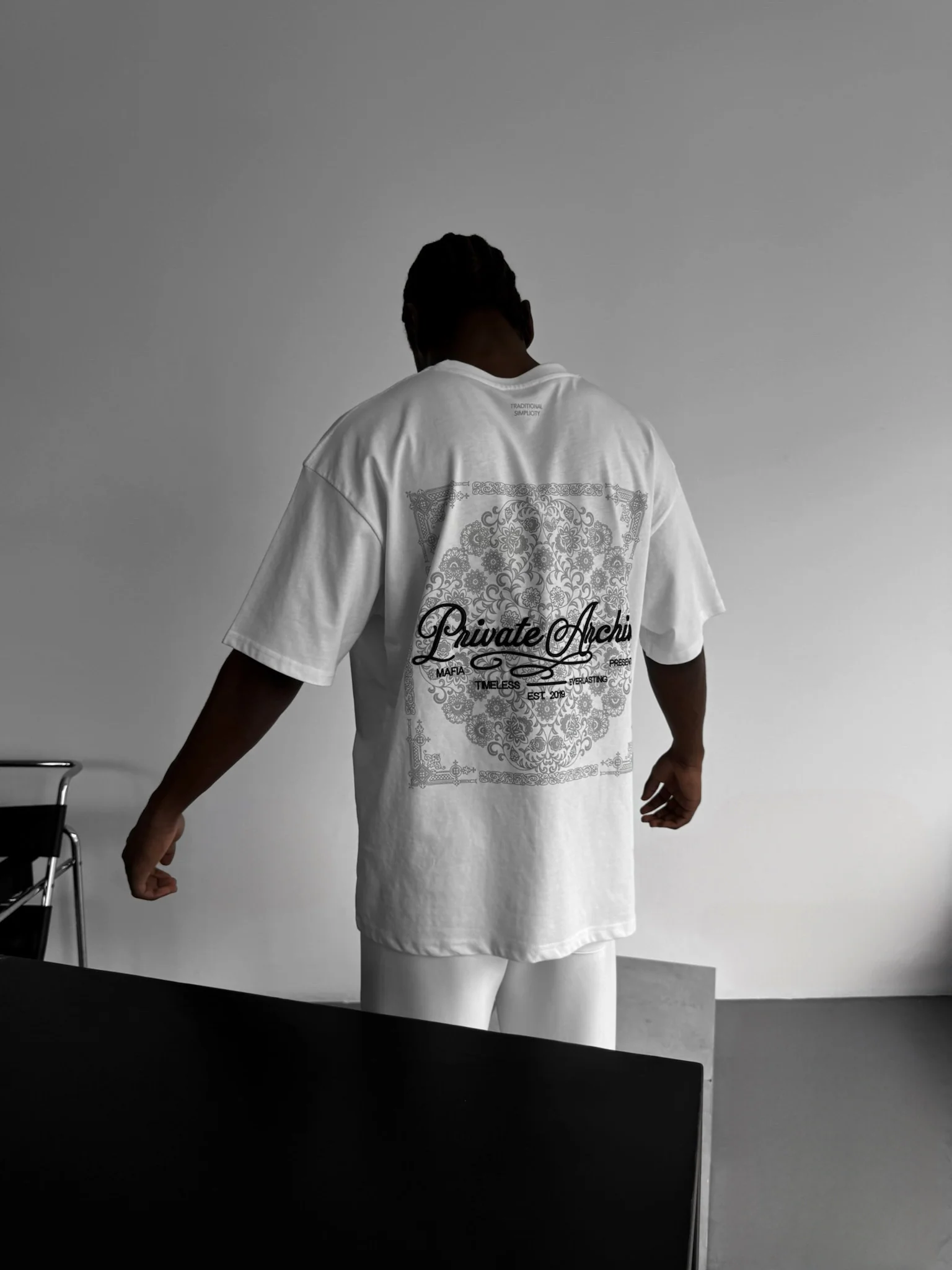 Oversize Private Archive T-Shirt - Ecru - Image 4